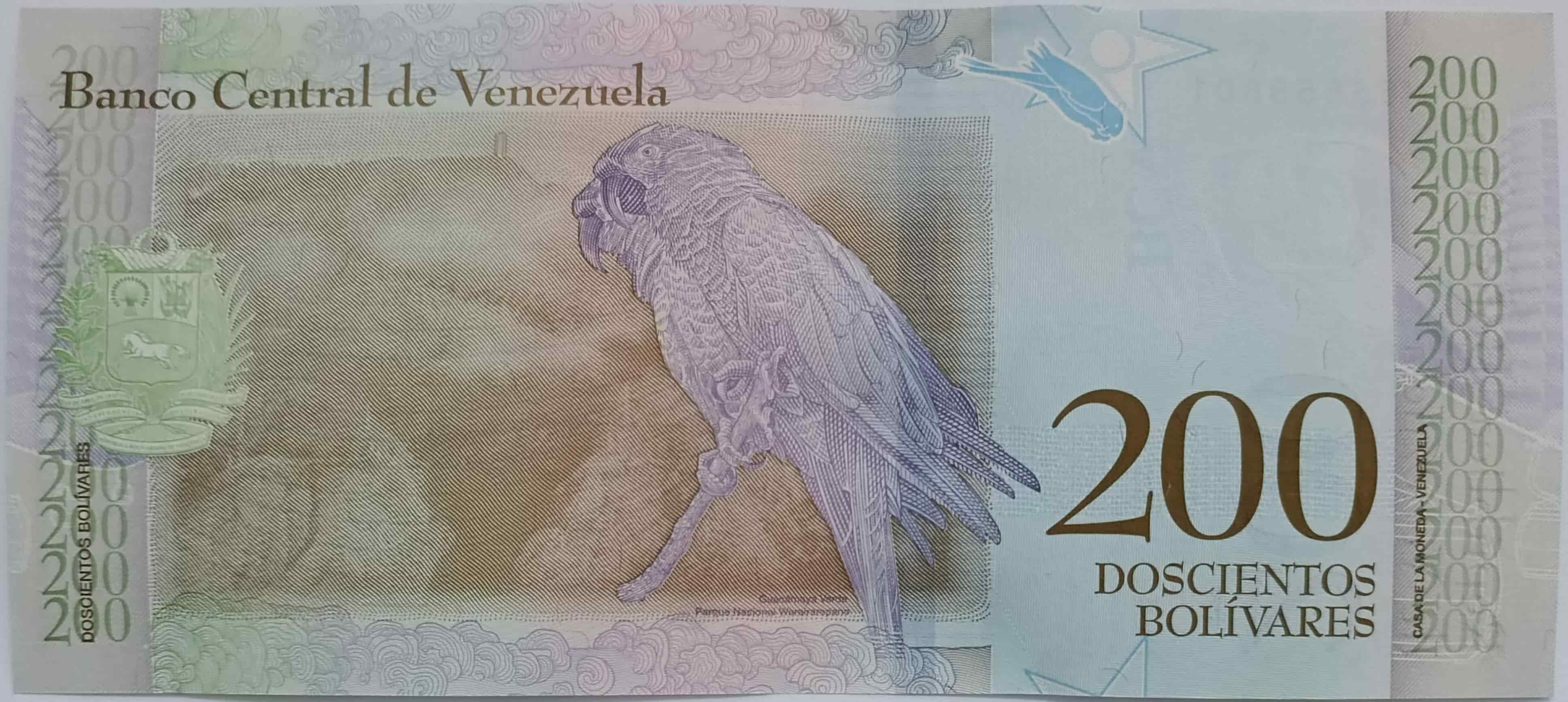 200 Bolivares 2018 Venezuela