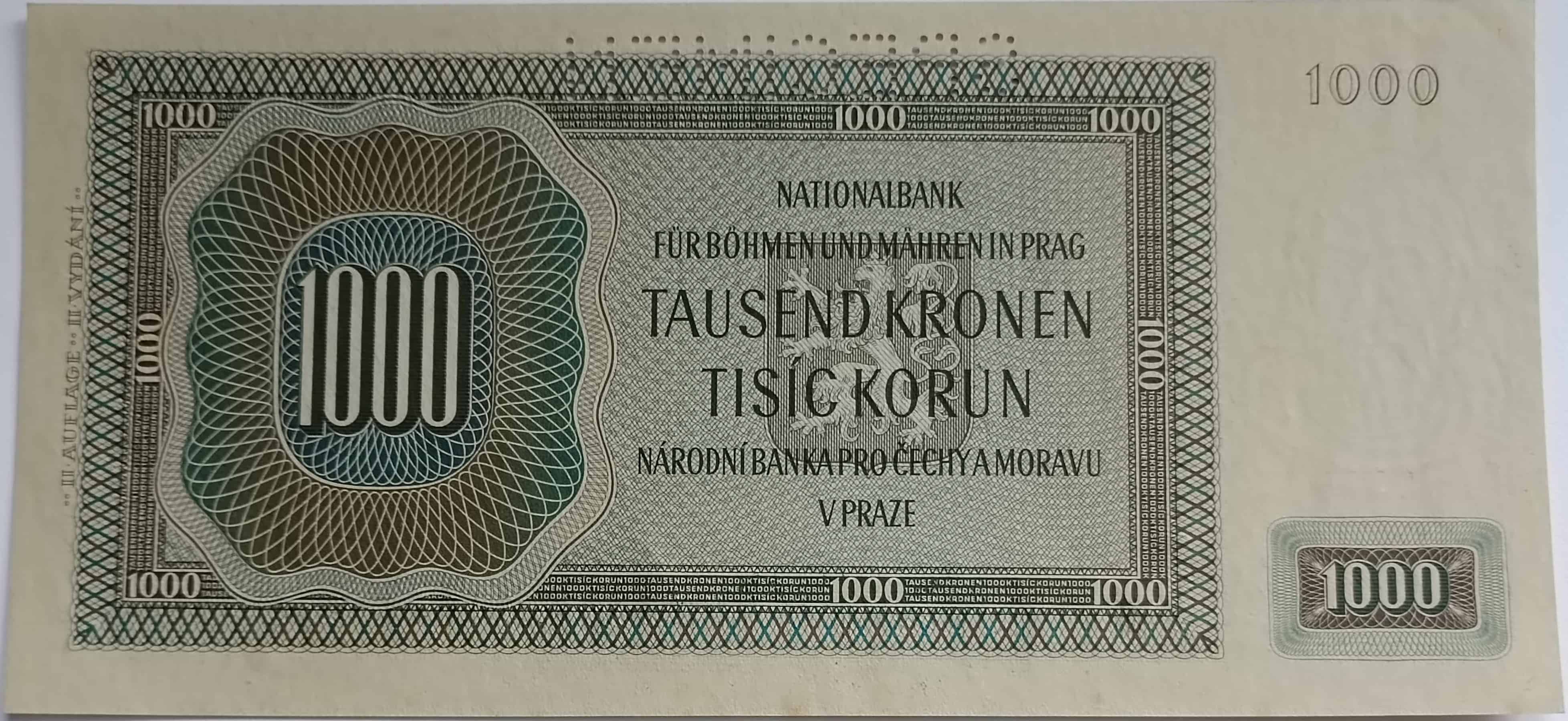 1000 korún 1942 Jc