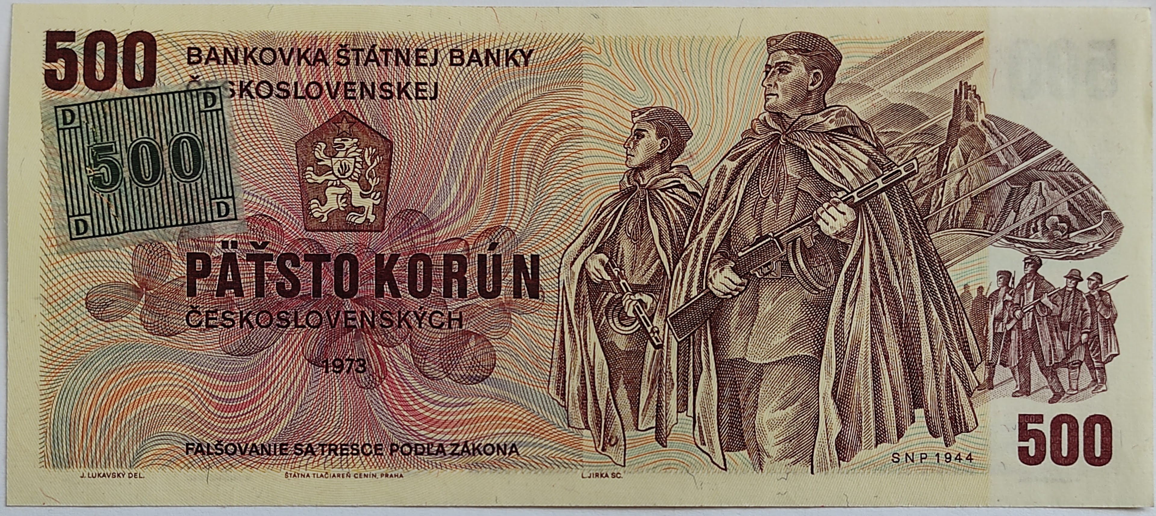 500 Kčs 1973 U09 ČR kolok