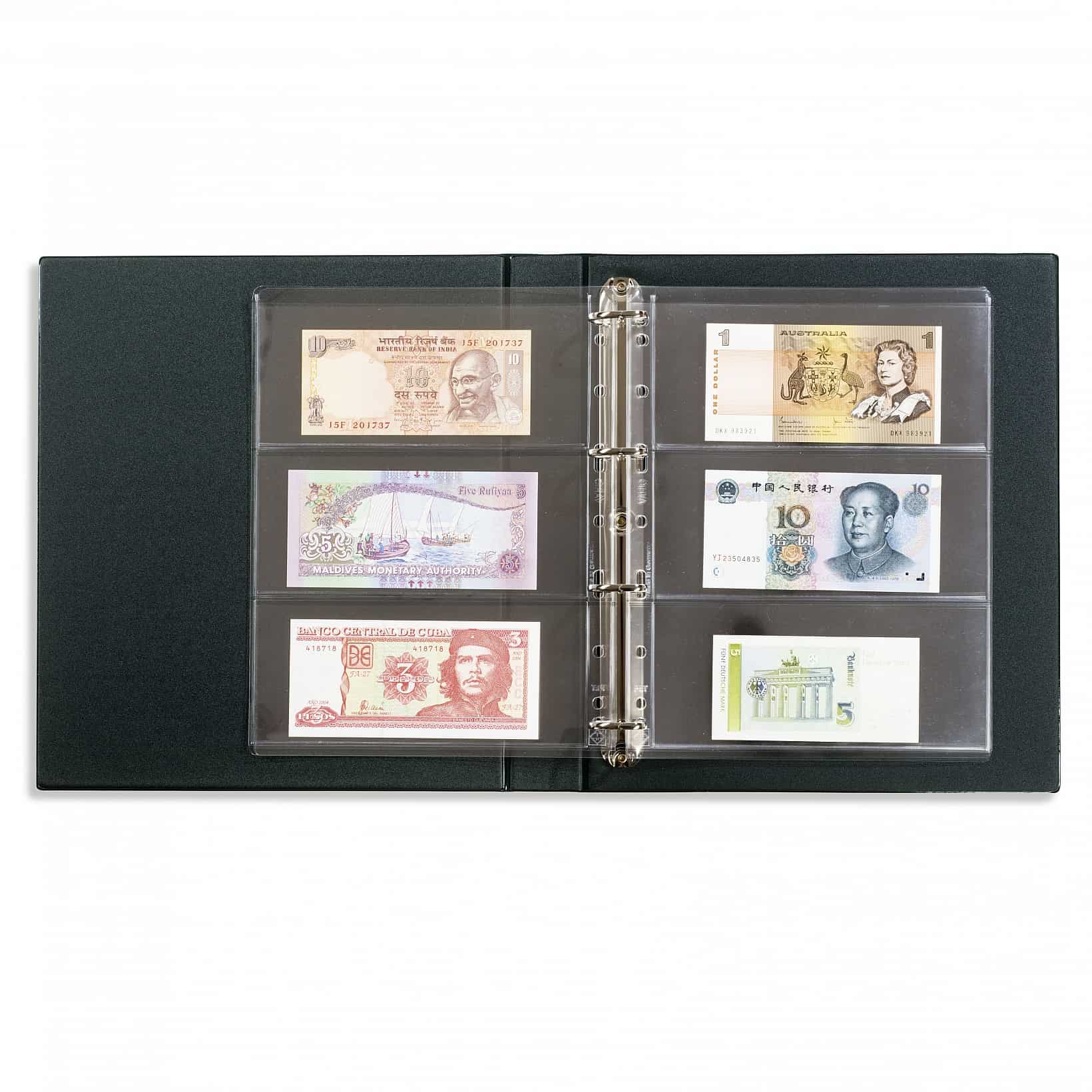 VARIO F modrý + 10 listov na bankovky 