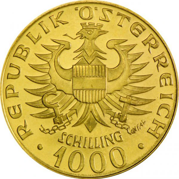 1000 schilling Babenberger 1976