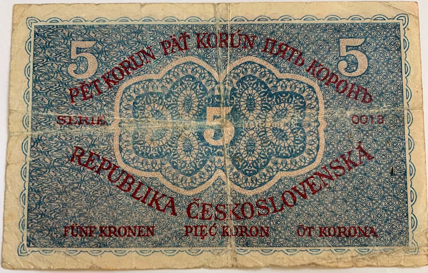 5 Kč 1919 s.0013