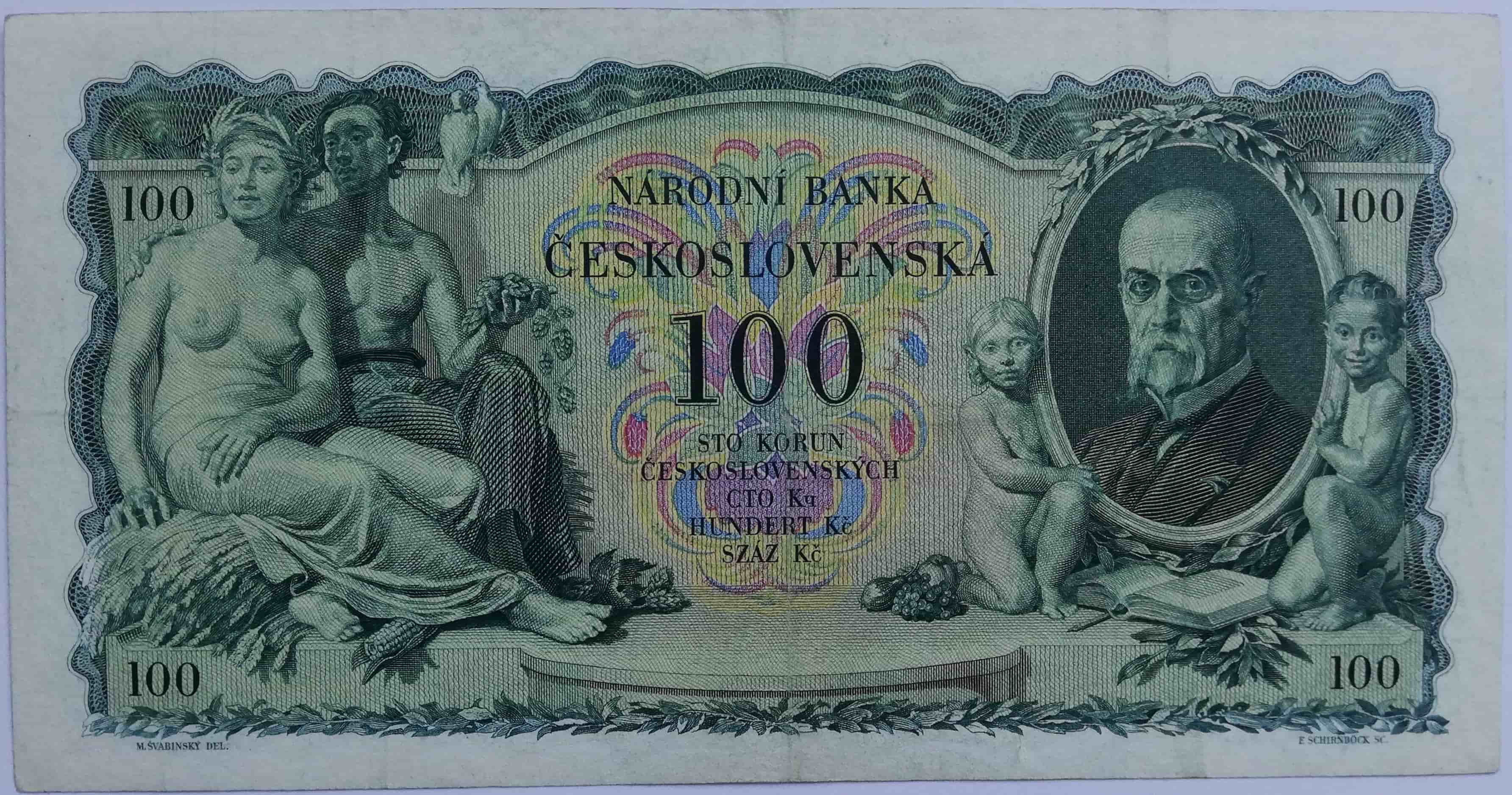 100 Kč 1931 Pretlač 1939 