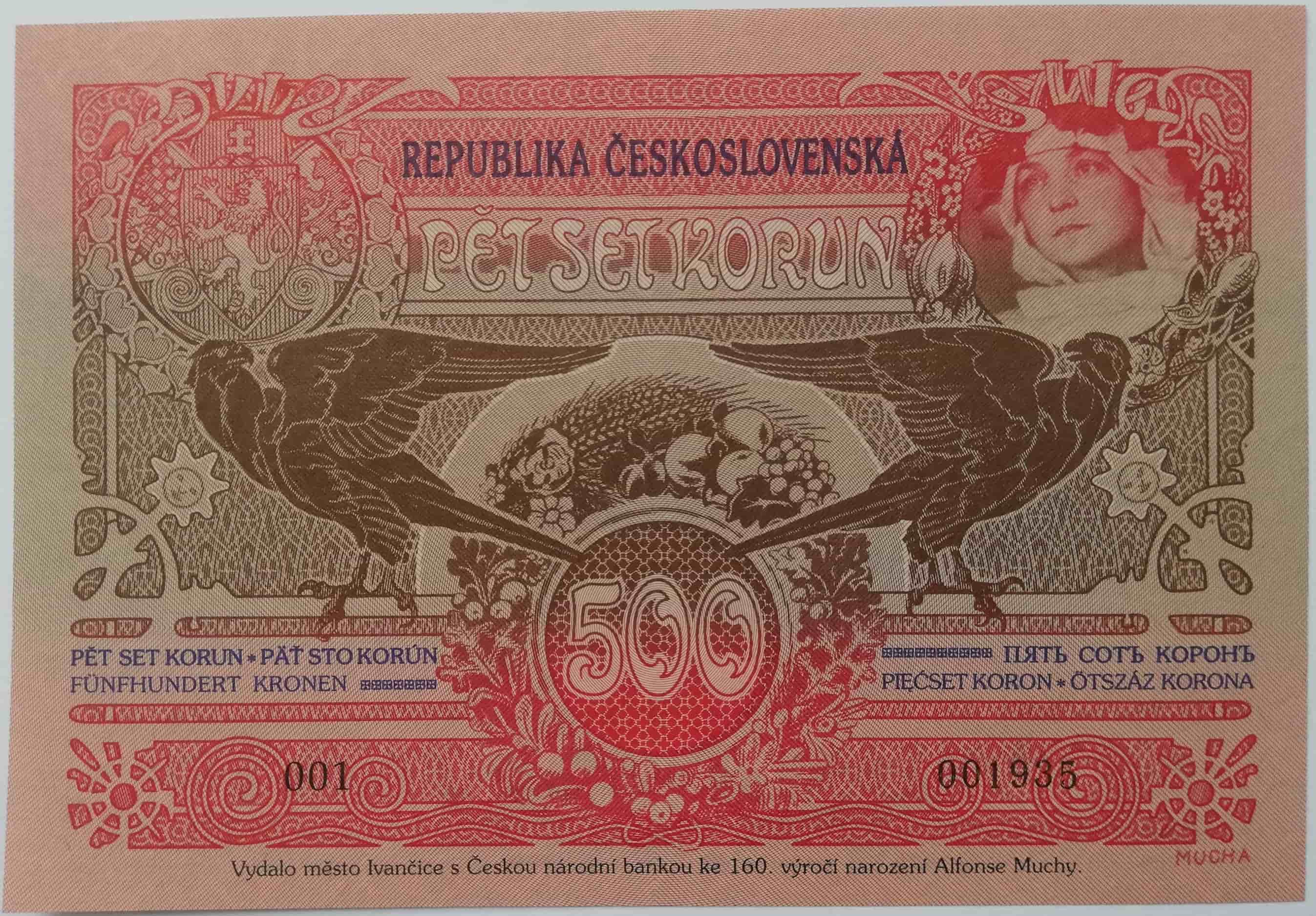 500 Kč 1919/2020 Novotlač 