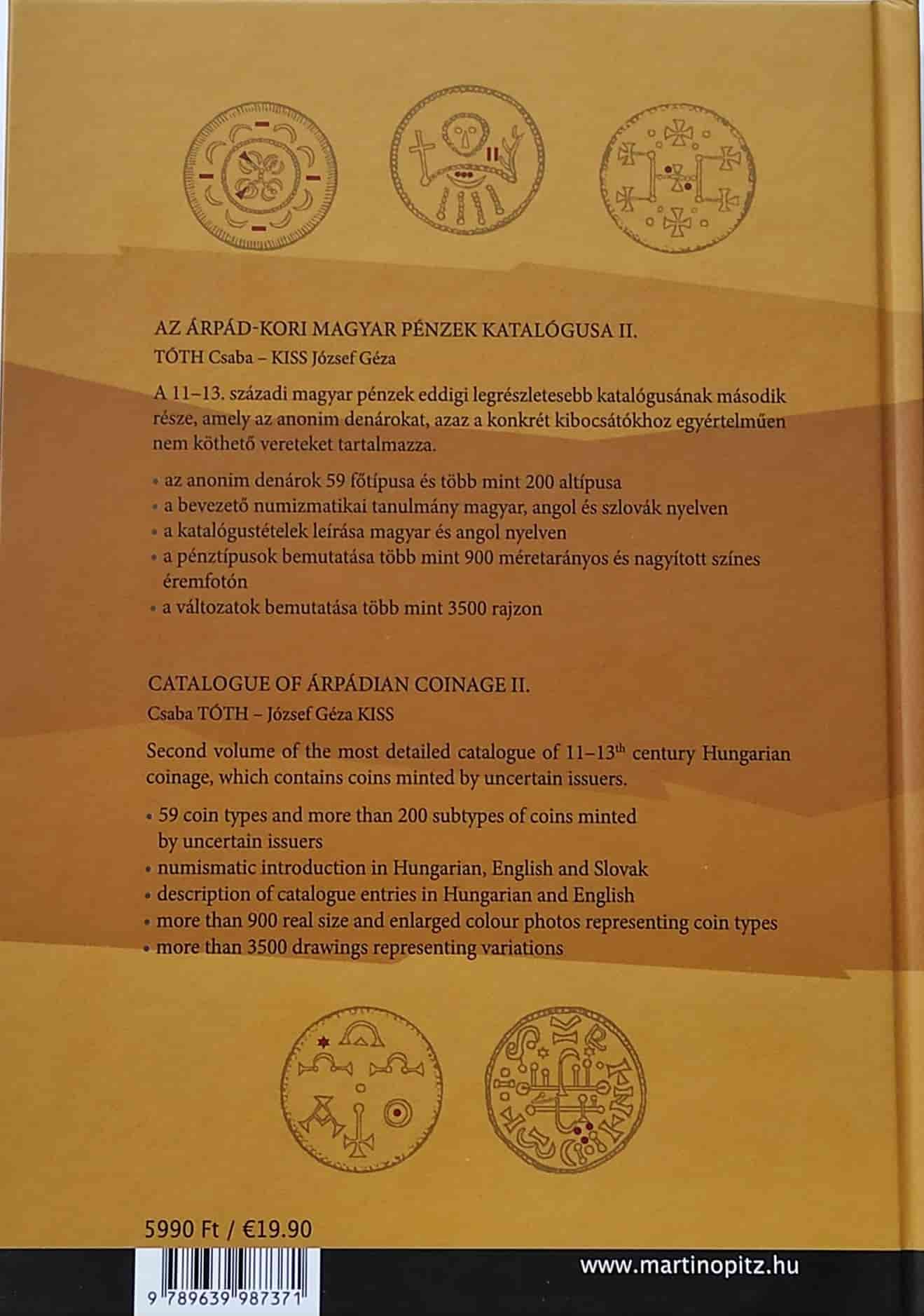 Katalóg arpádovských mincí II. časť
