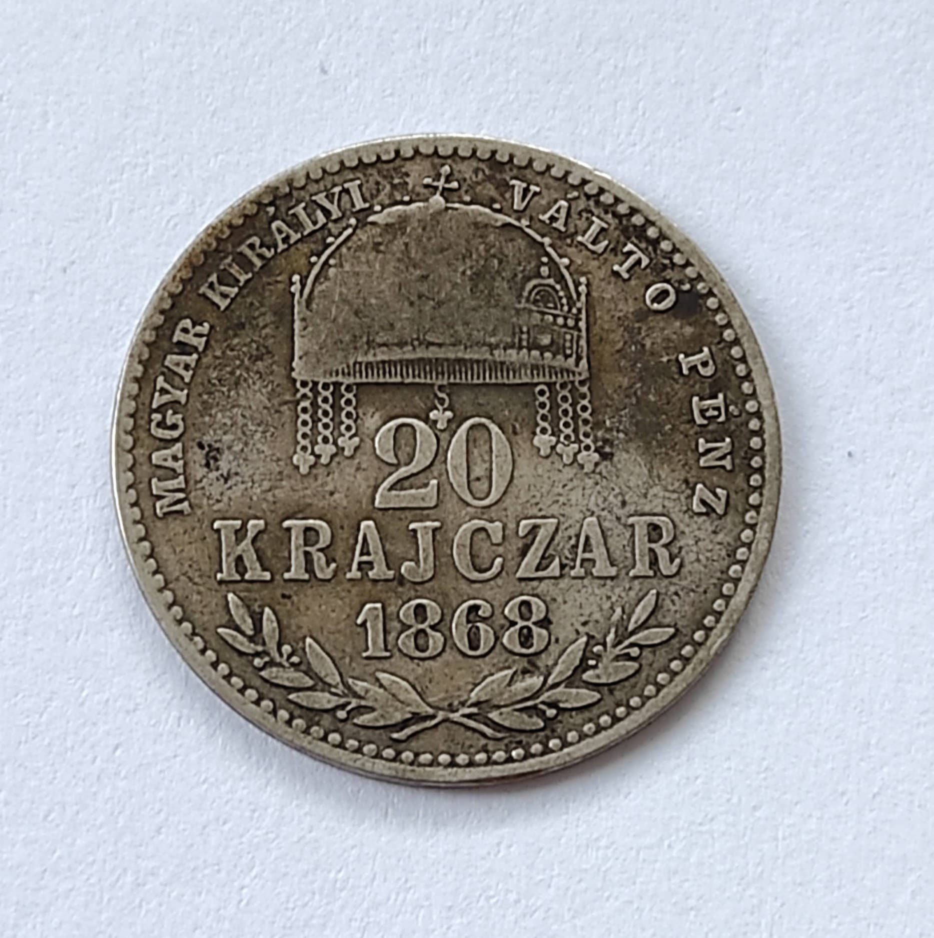 20 grajciar 1868 GYF František Jozef I.  RR