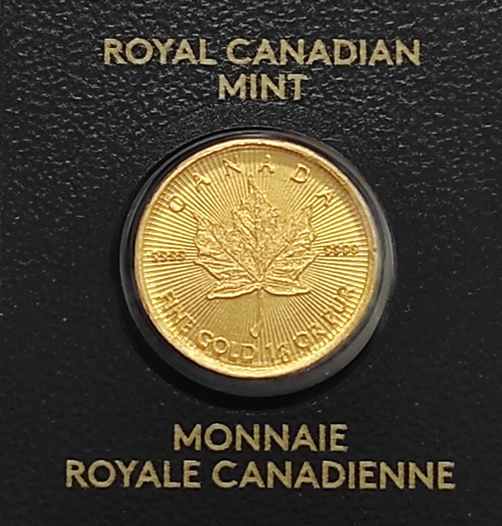 Zlatá minca 1g Royal Canadian Mint