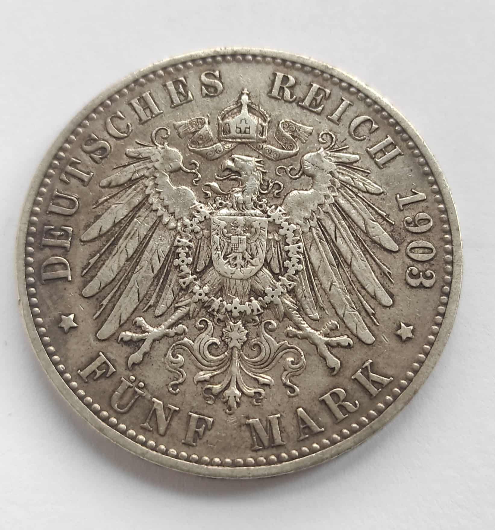 5 Marka 1903 A  Wilhelm II