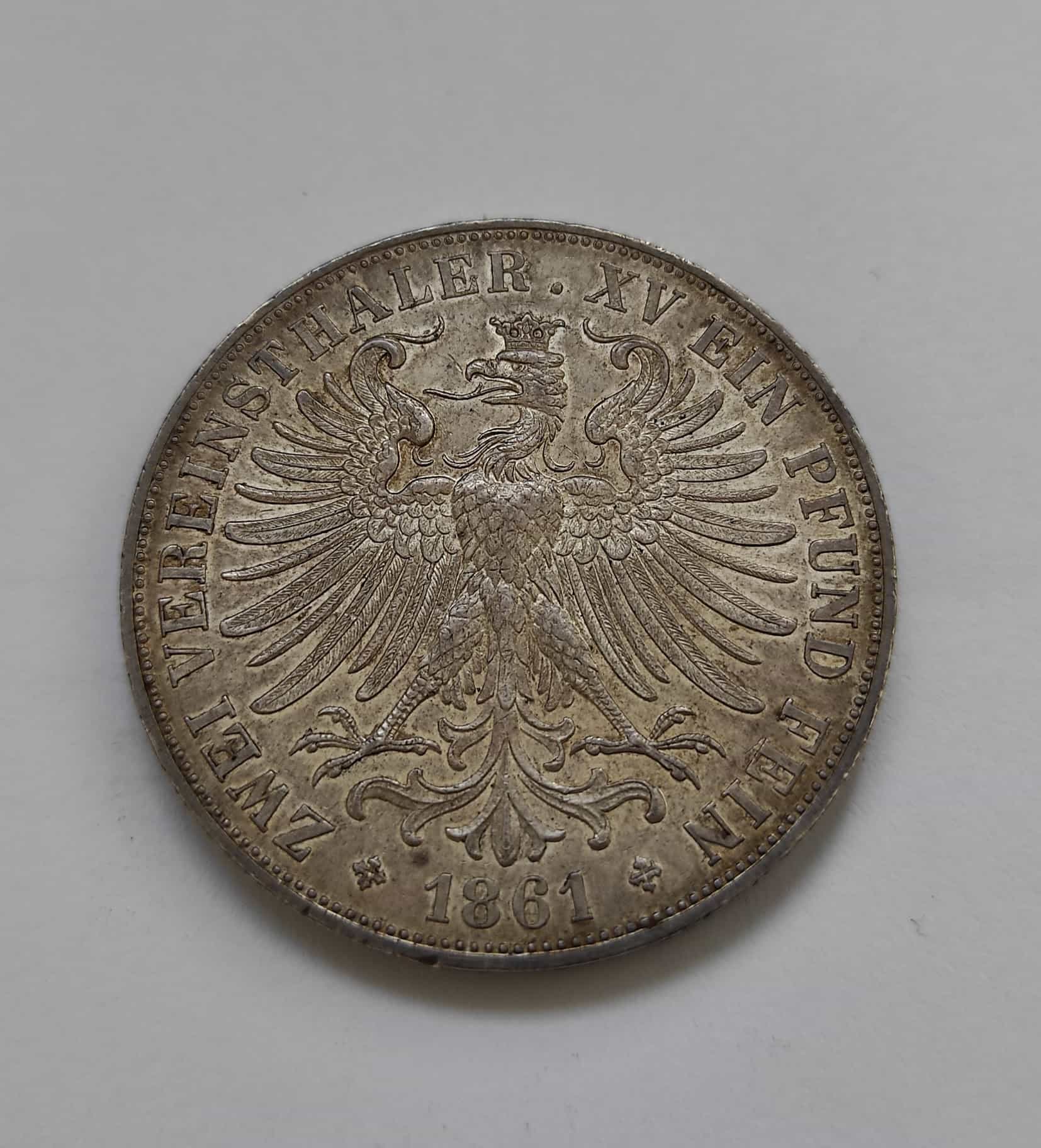 2 Toliar 1861 Frankfurt