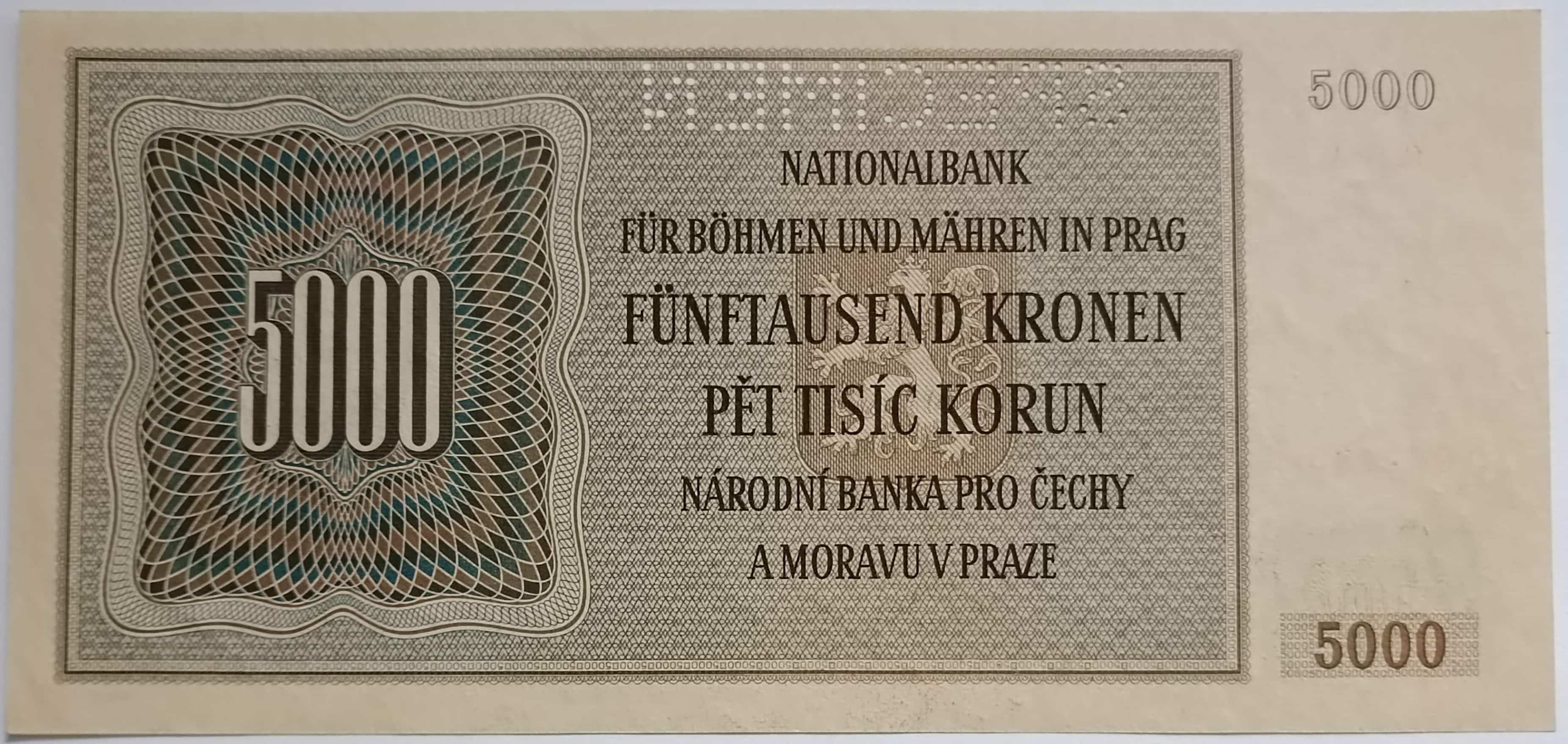5000 korún 1944 20A