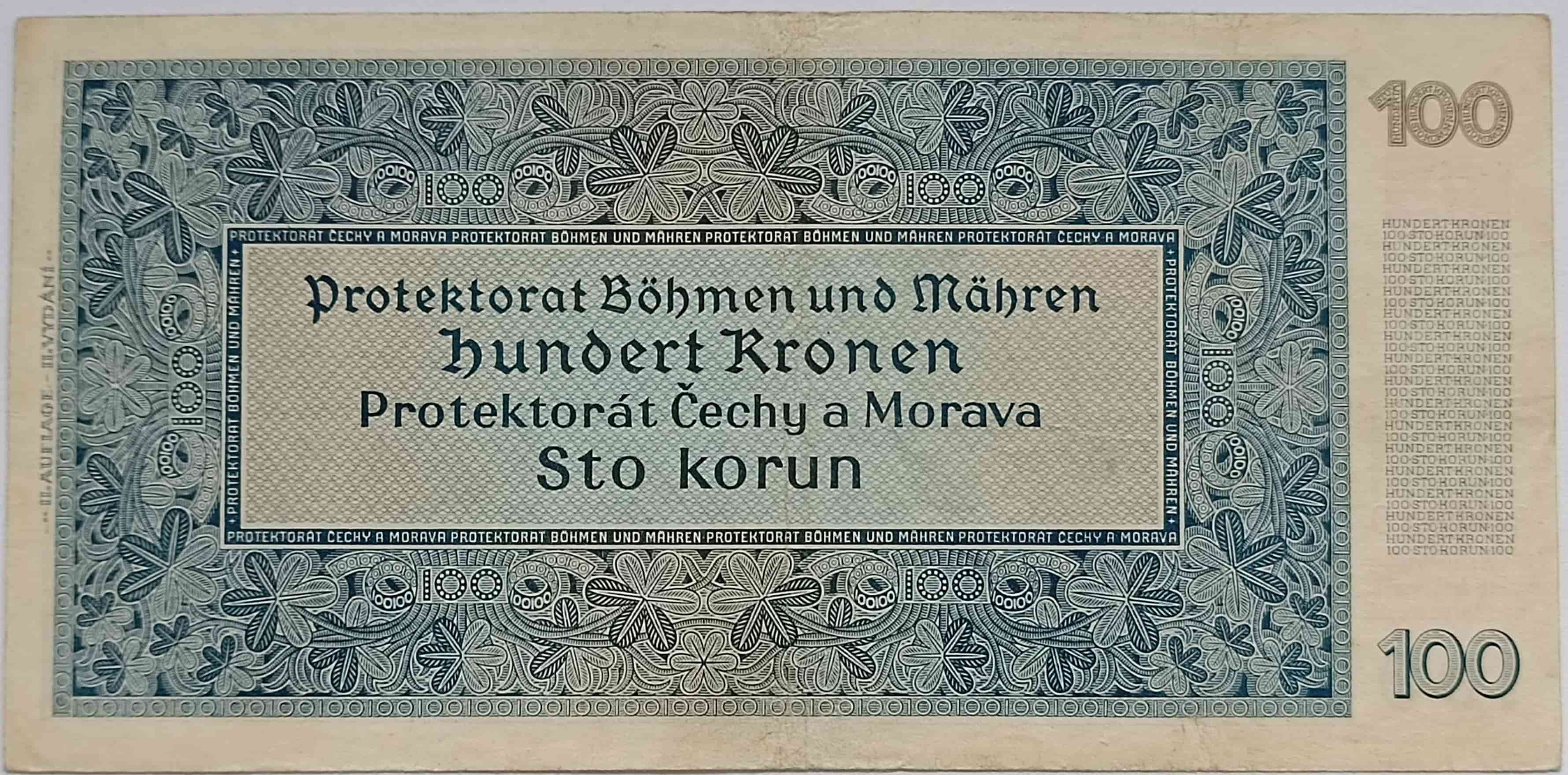 100 korún 1940 11G