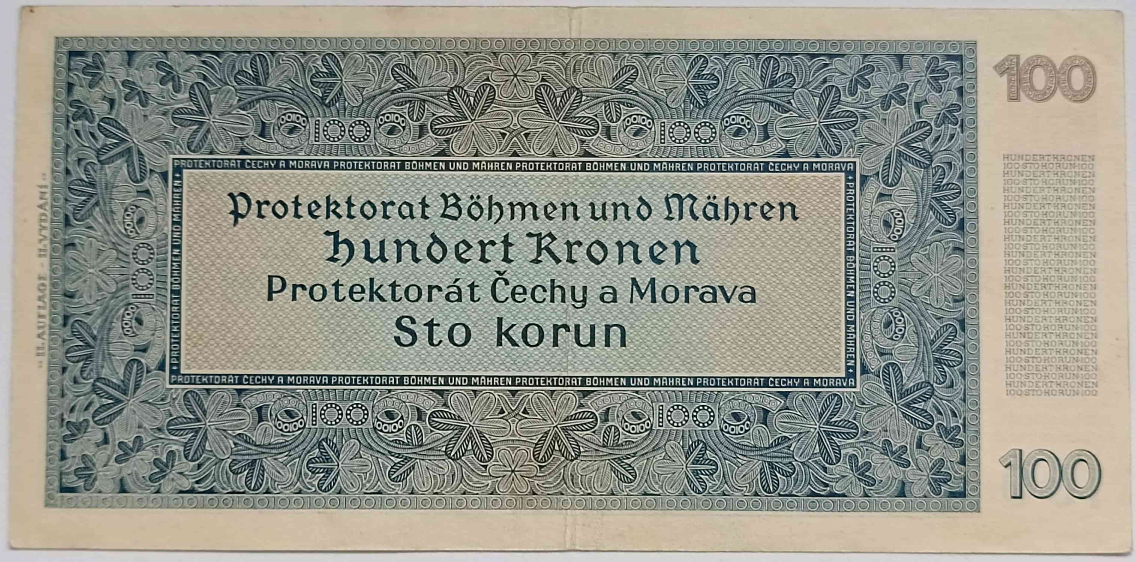 100 korún 1940 18G
