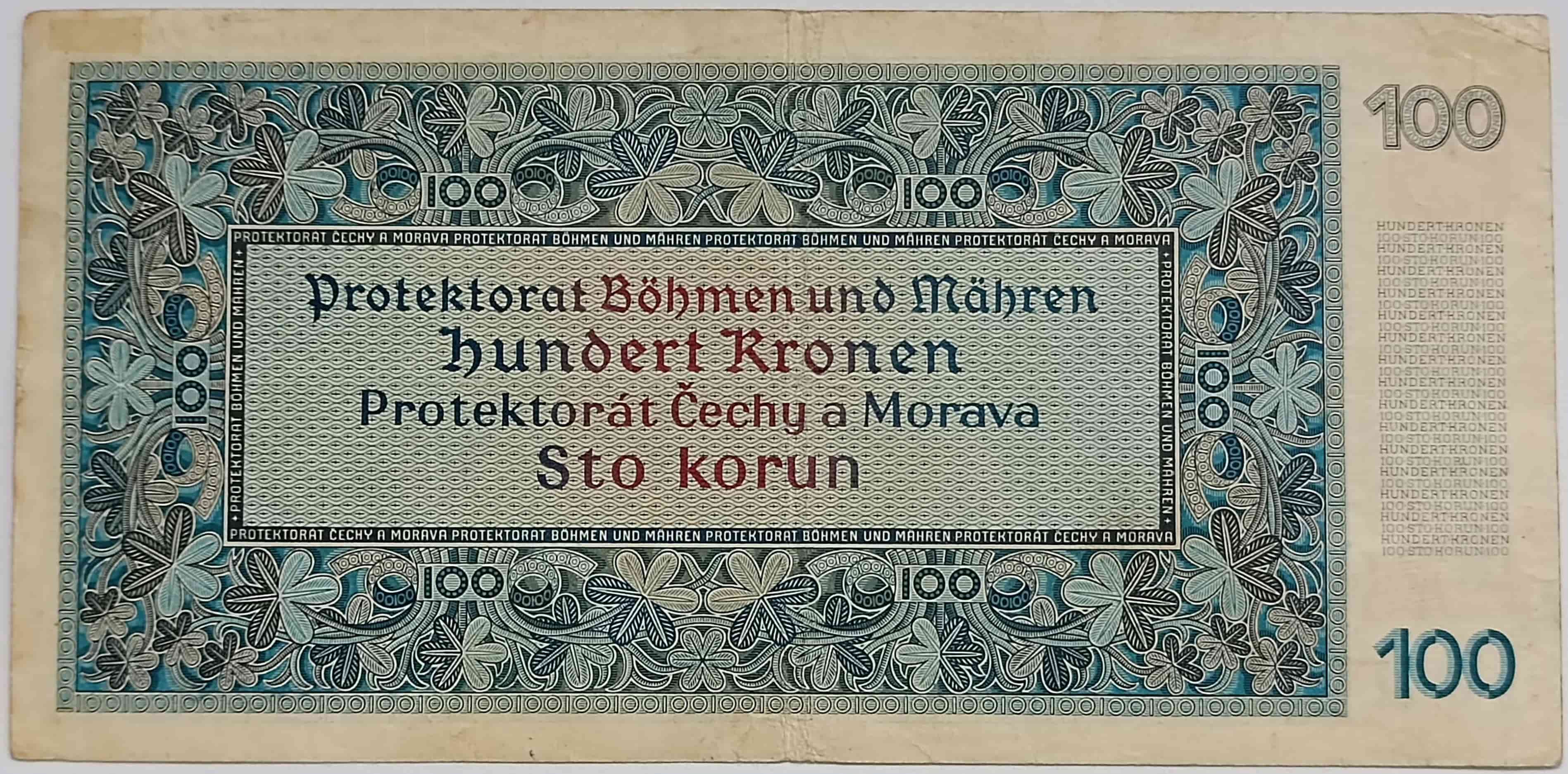 100 korún 1940  29A I.vyd