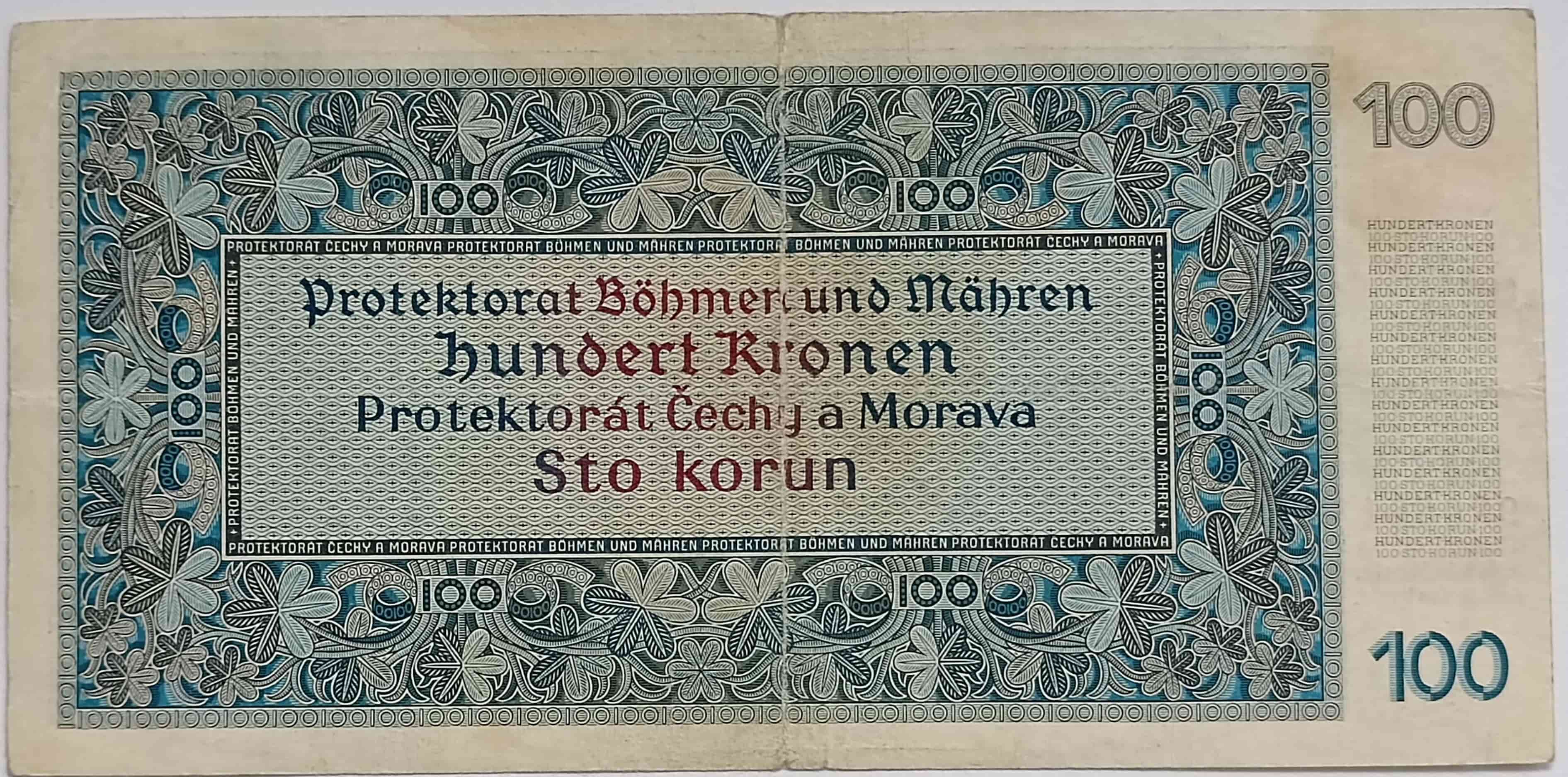 100 korún 1940  27A I.vyd
