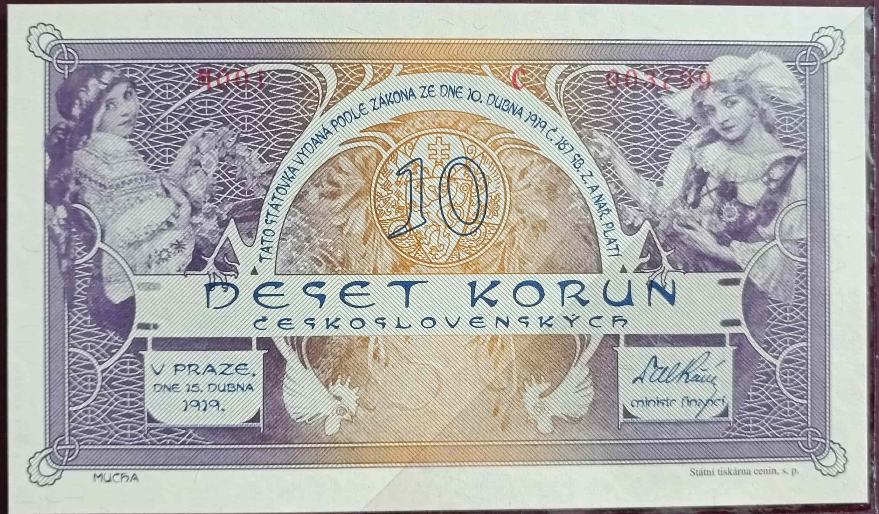 10 Kč 1919/2022 Novotlač 