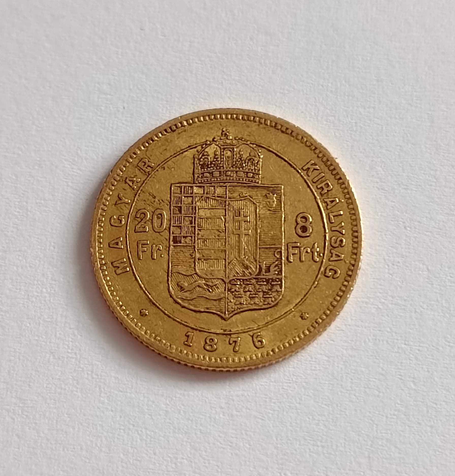 8 zlatník 1876 KB František Jozef I 