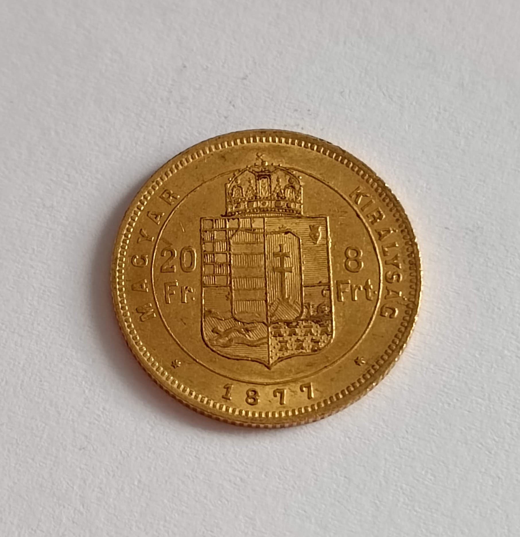 8 zlatník 1877 KB František Jozef I 