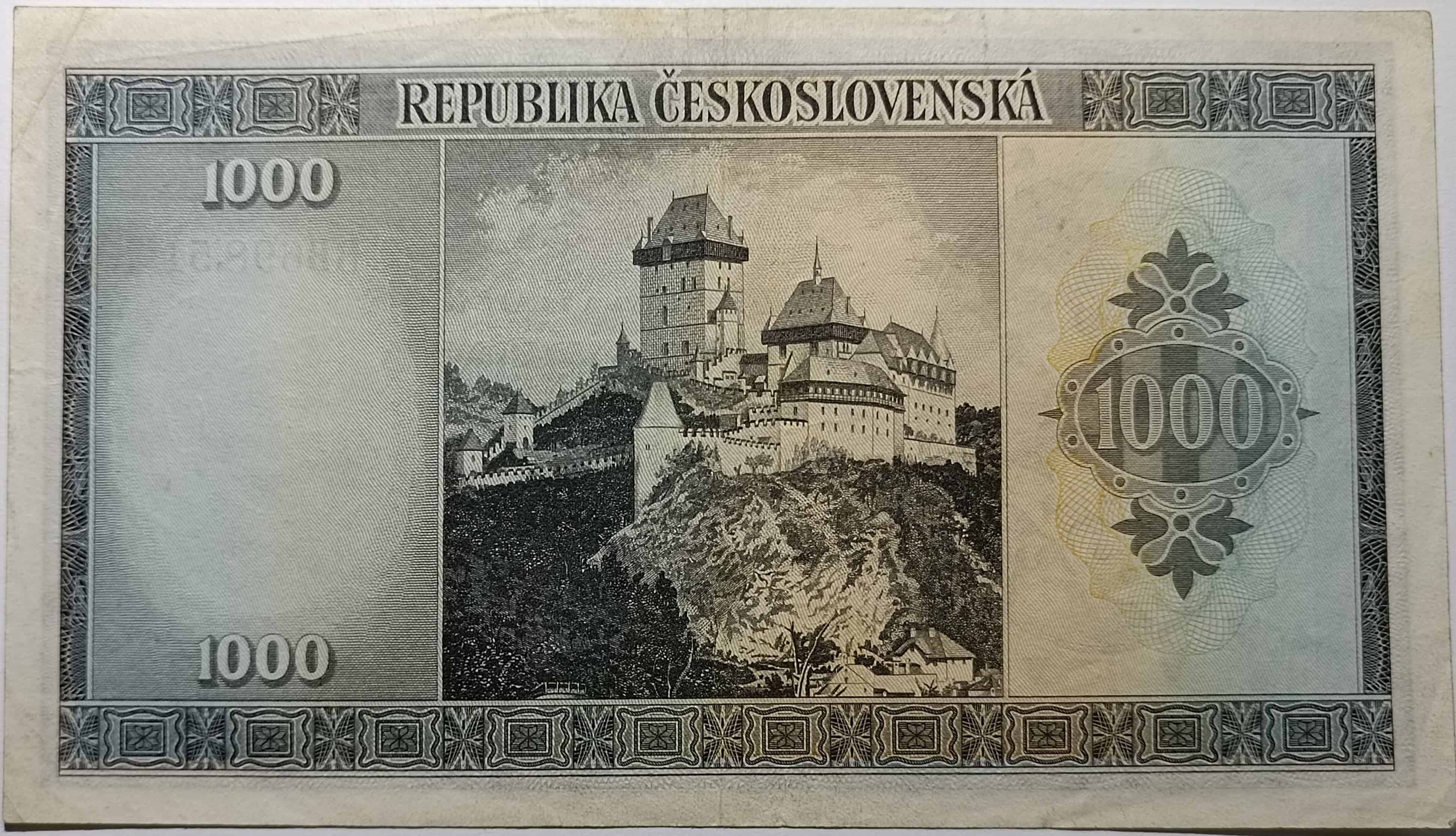 1000 kčs 1945 BB