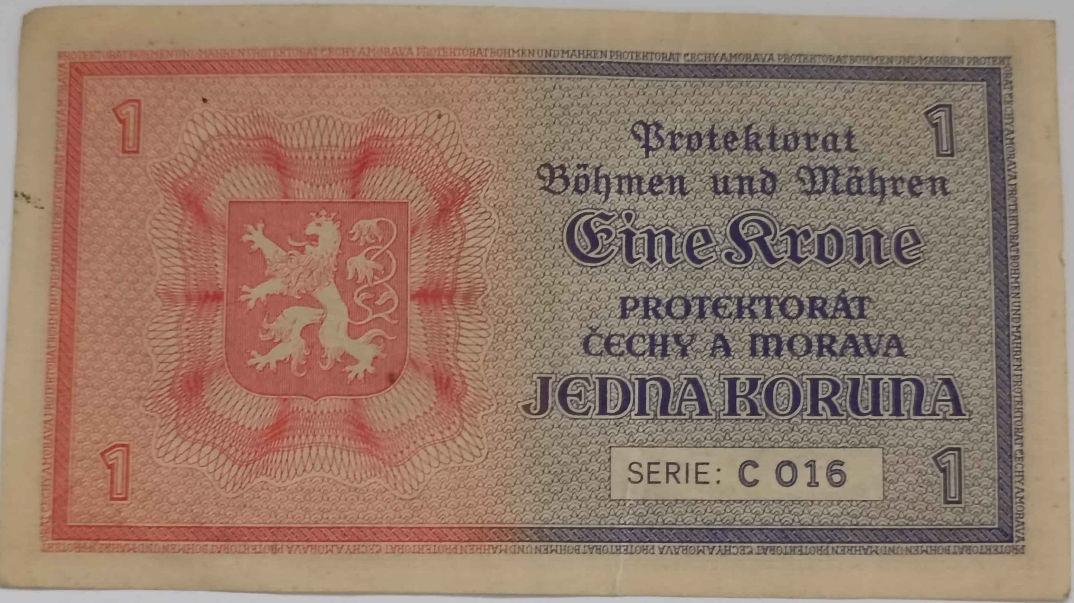 1 koruna 1940 C016