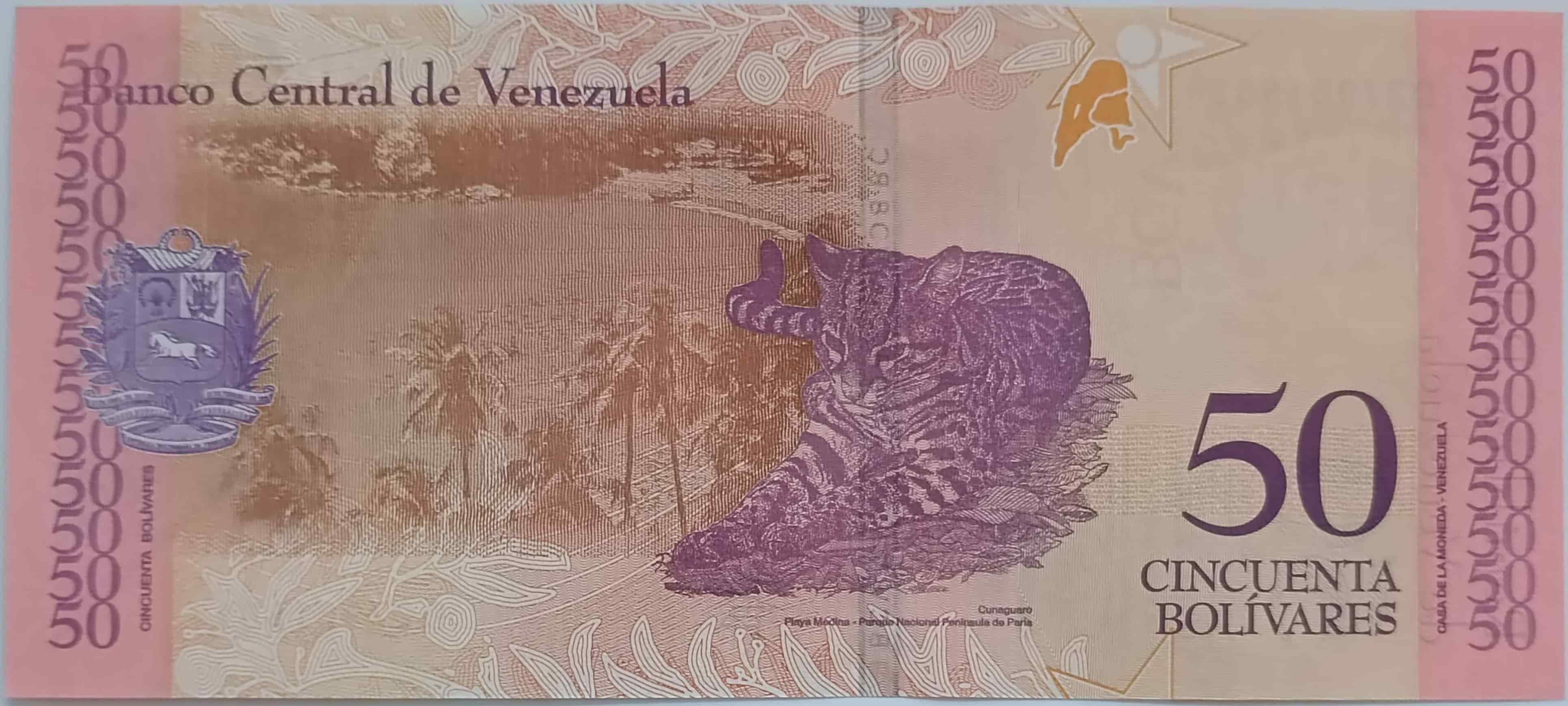 50 Bolivares 2018 Venezuela