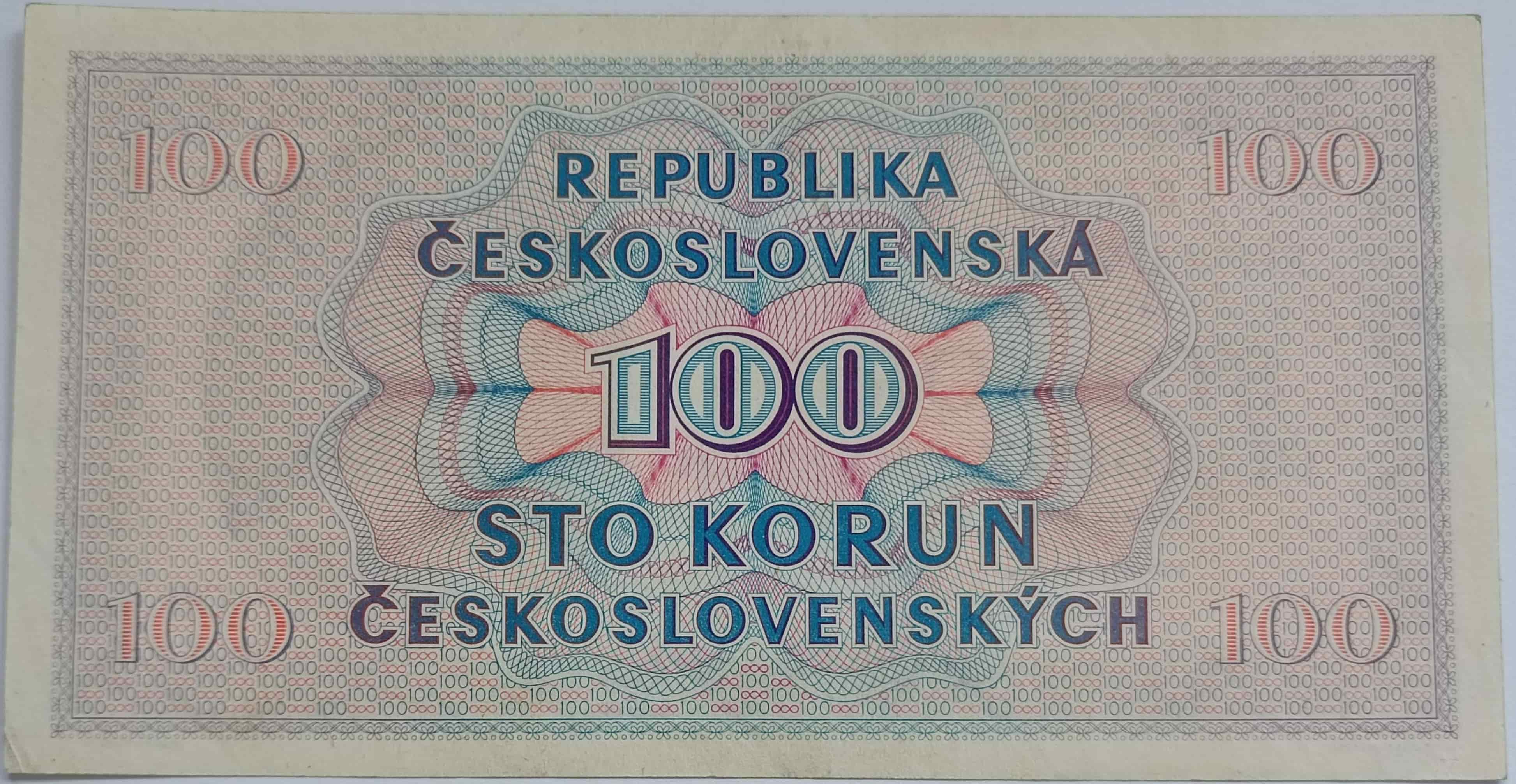 100 Kčs 1945 A57