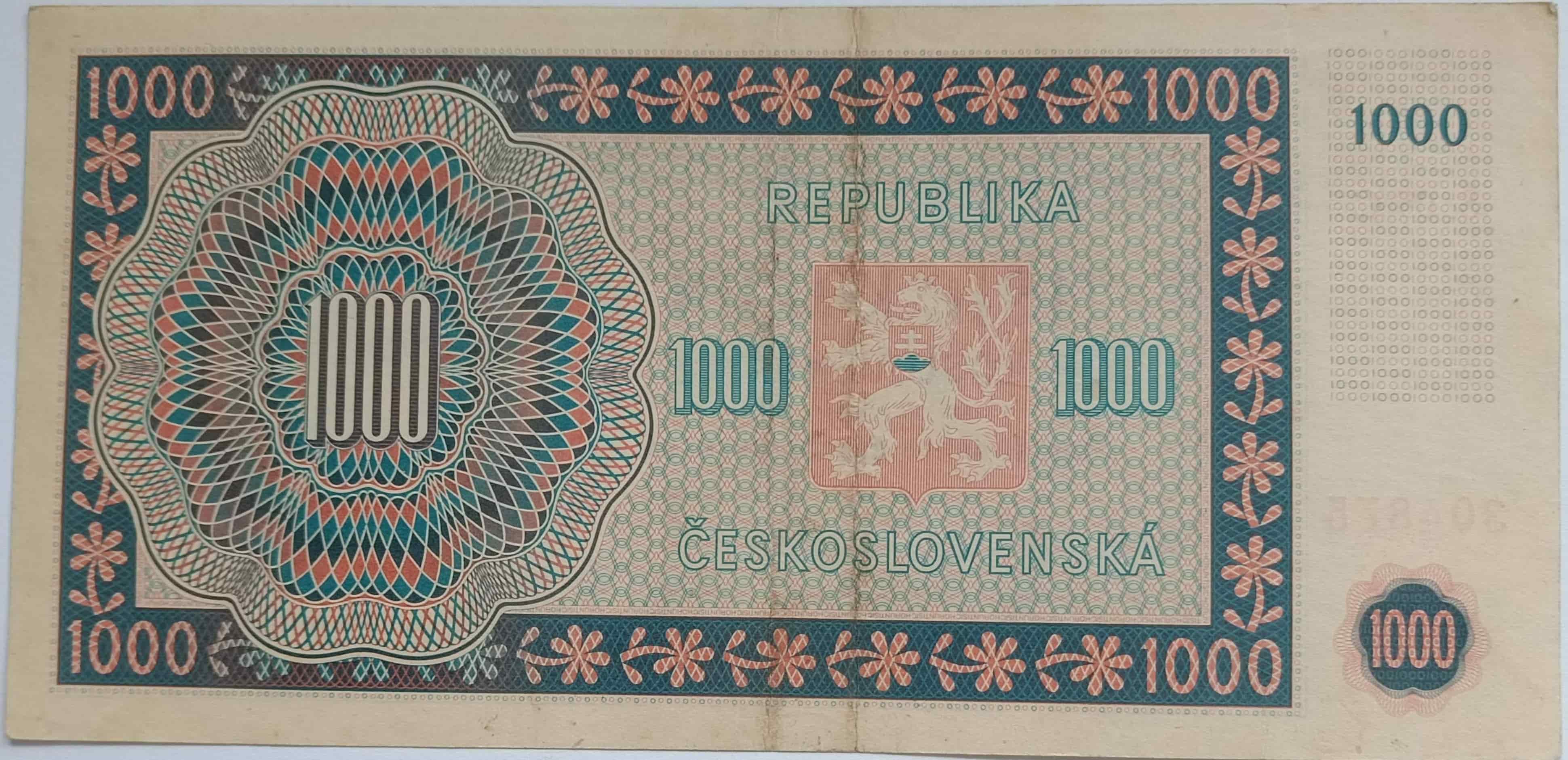 1000 Kčs 1945 05C