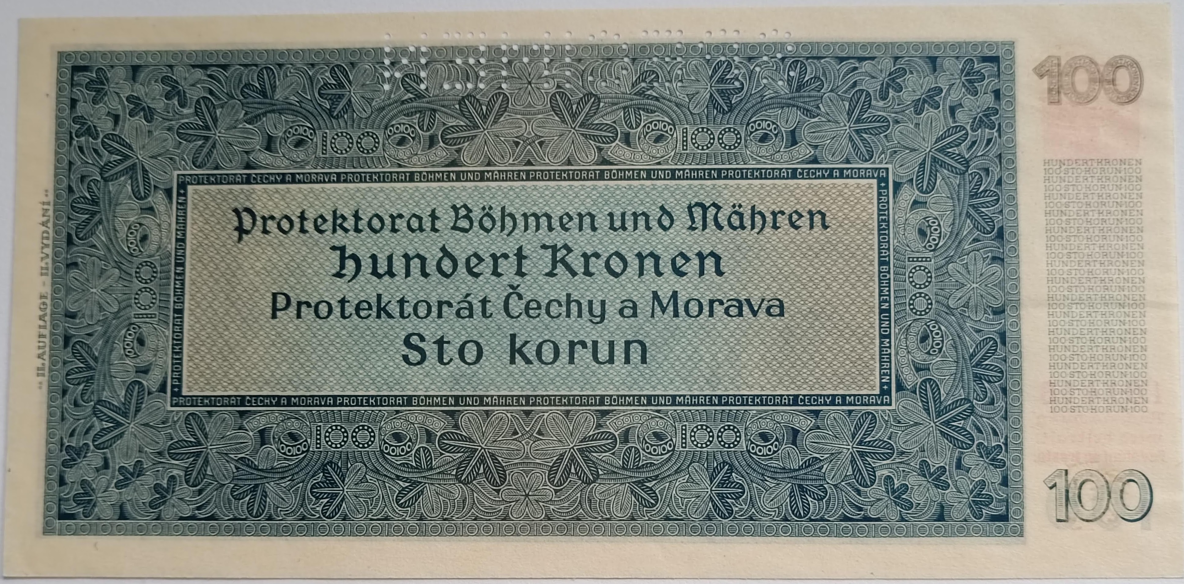 100 korún 1940  17A
