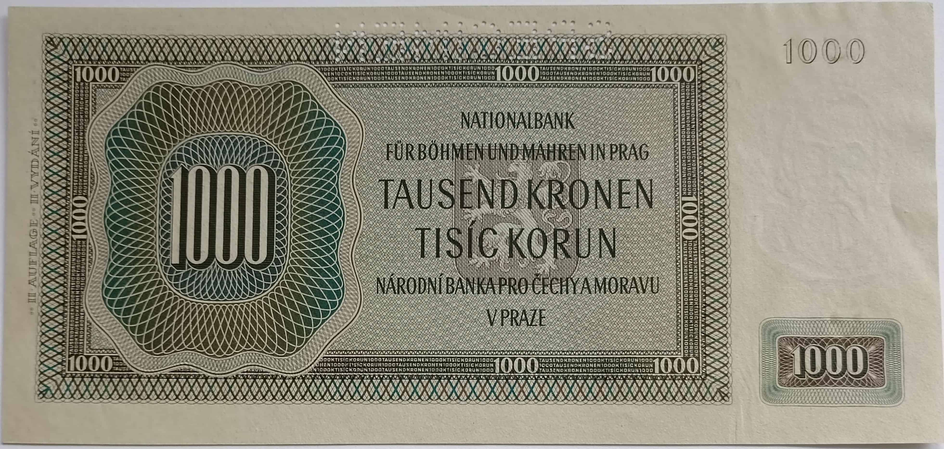 1000 korún 1942 Kc