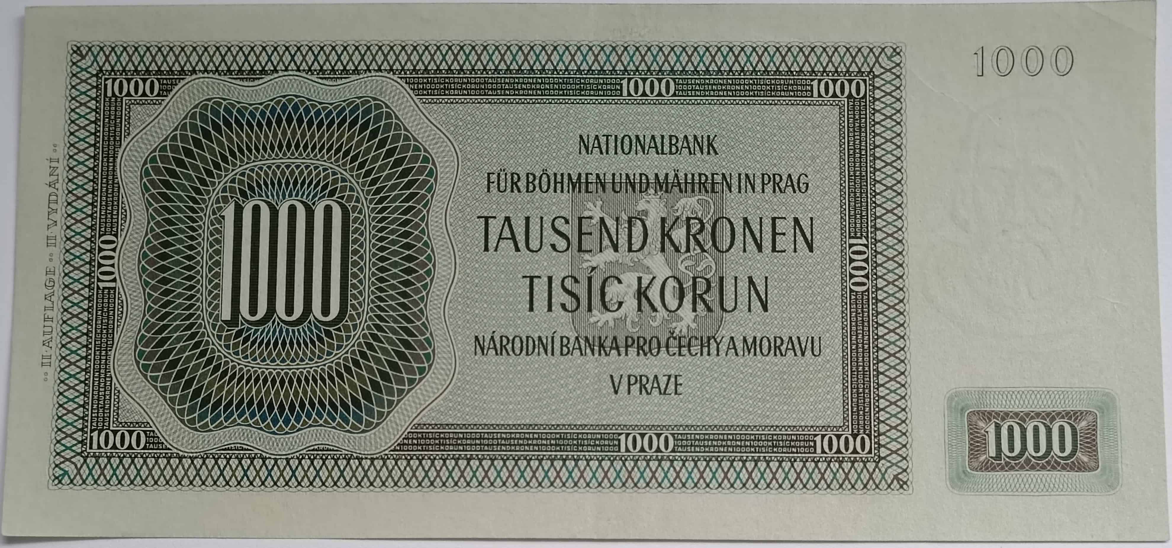 1000 korún 1942 Ca