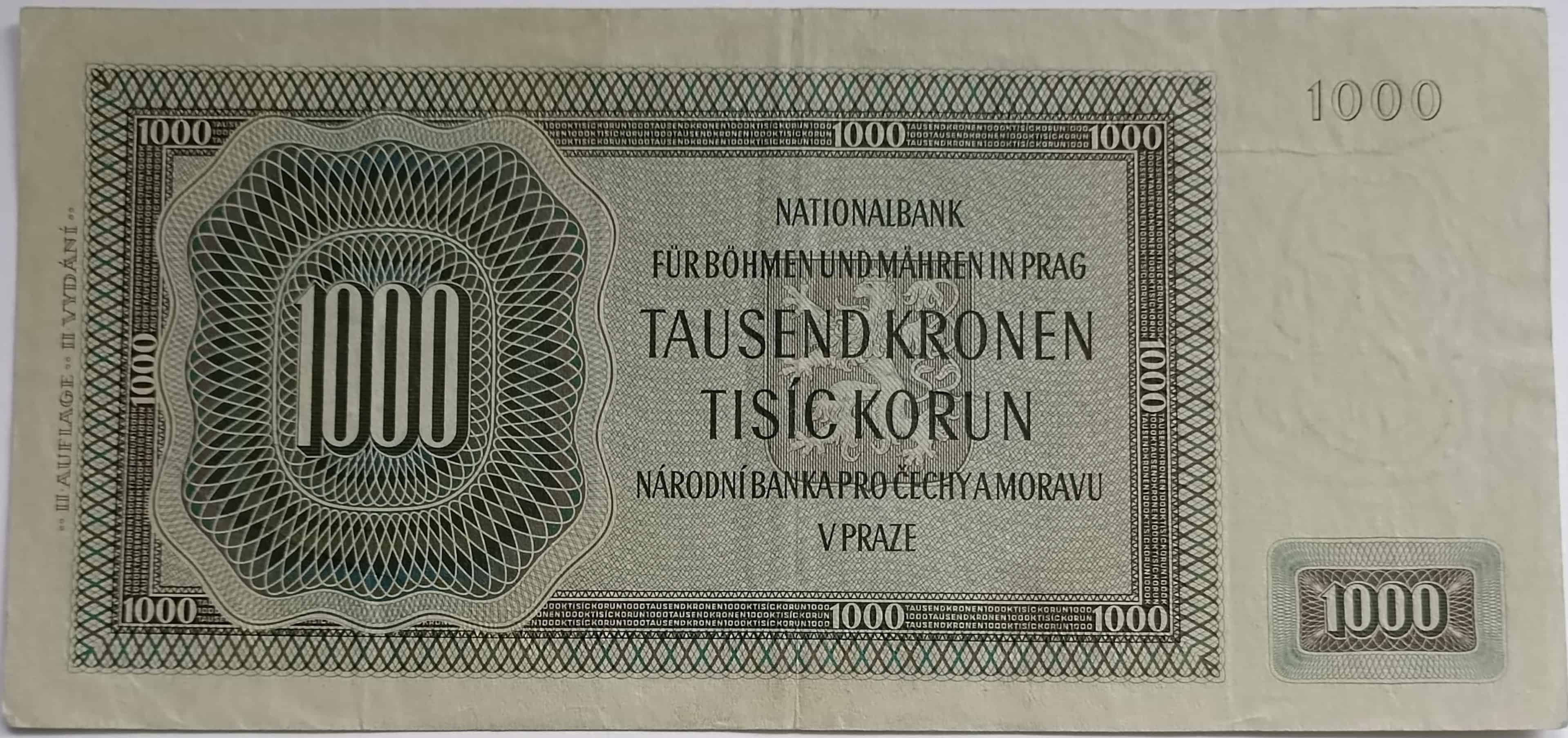 1000 korún 1942 Ca