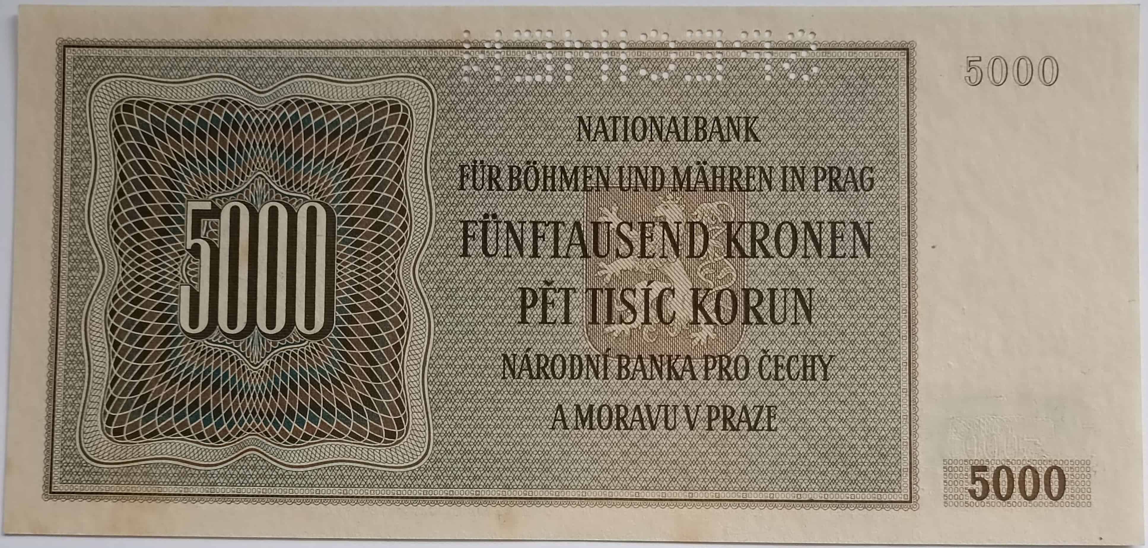 5000 korún 1944 01A