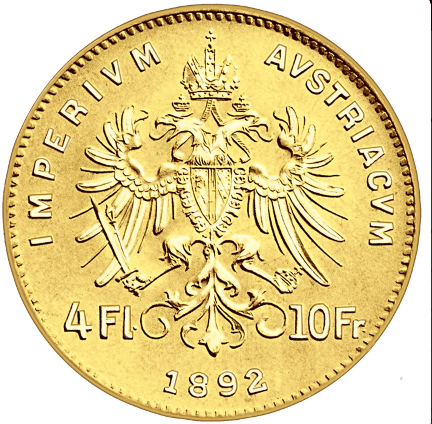 4 zlatník František Jozef I 1892 (novorazba)