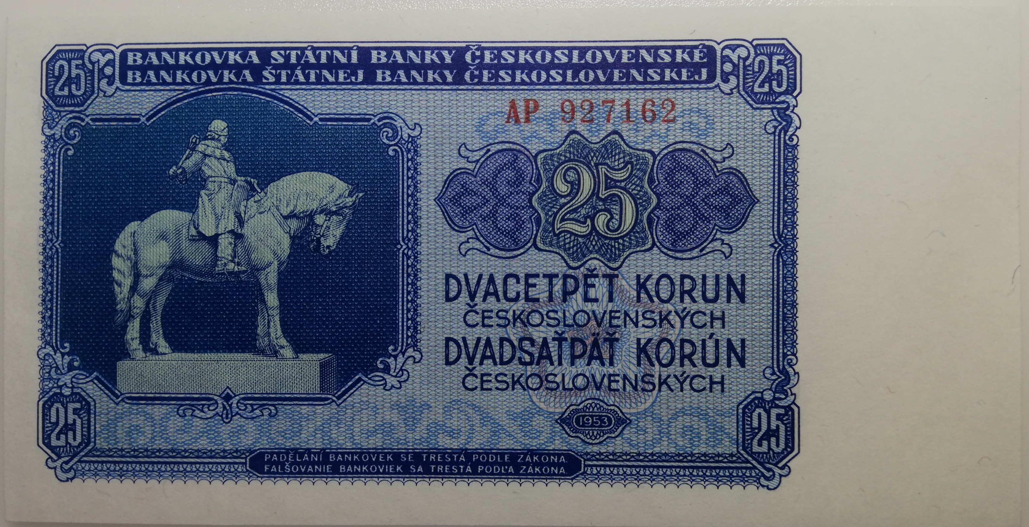 25 Kčs  1953 