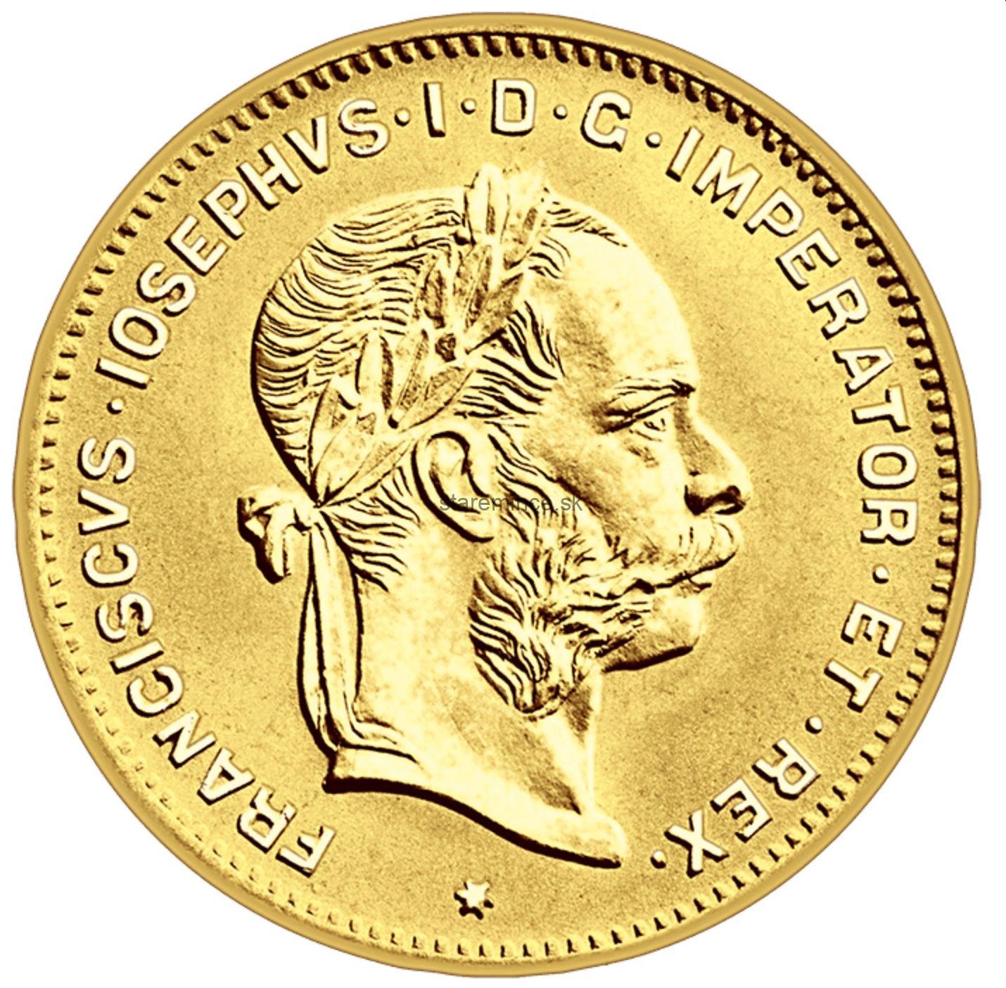 4 zlatník František Jozef I 1892 (novorazba)