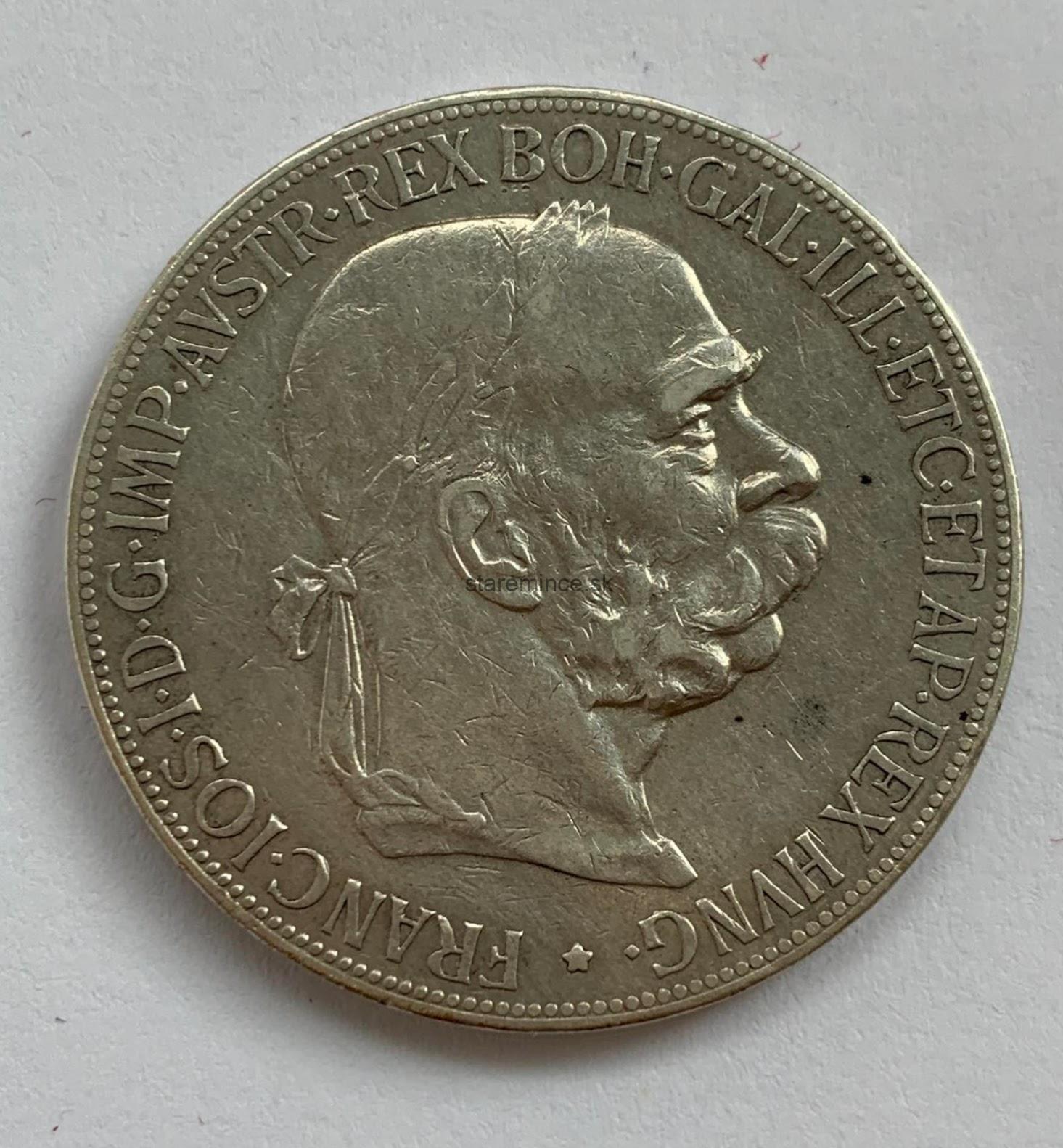5 koruna 1907 BZ František Jozef I. 