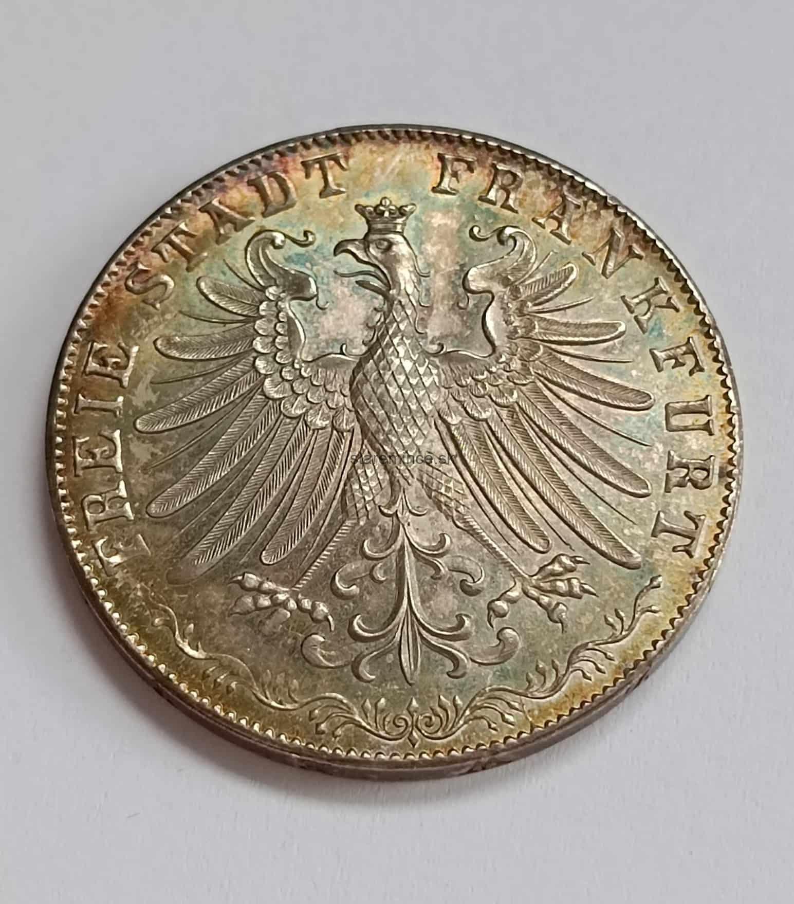 2 gulden 1855 Frankfurt