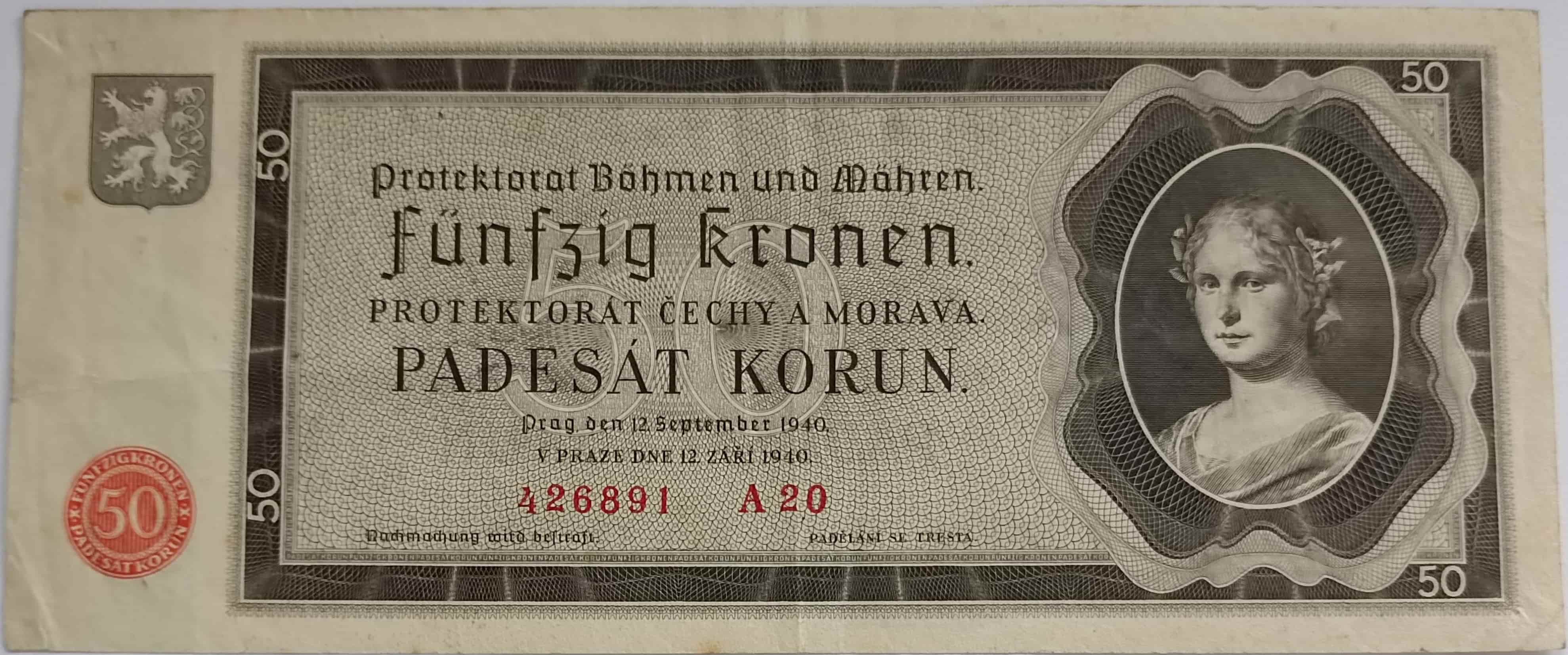 50 korún 1940 A20
