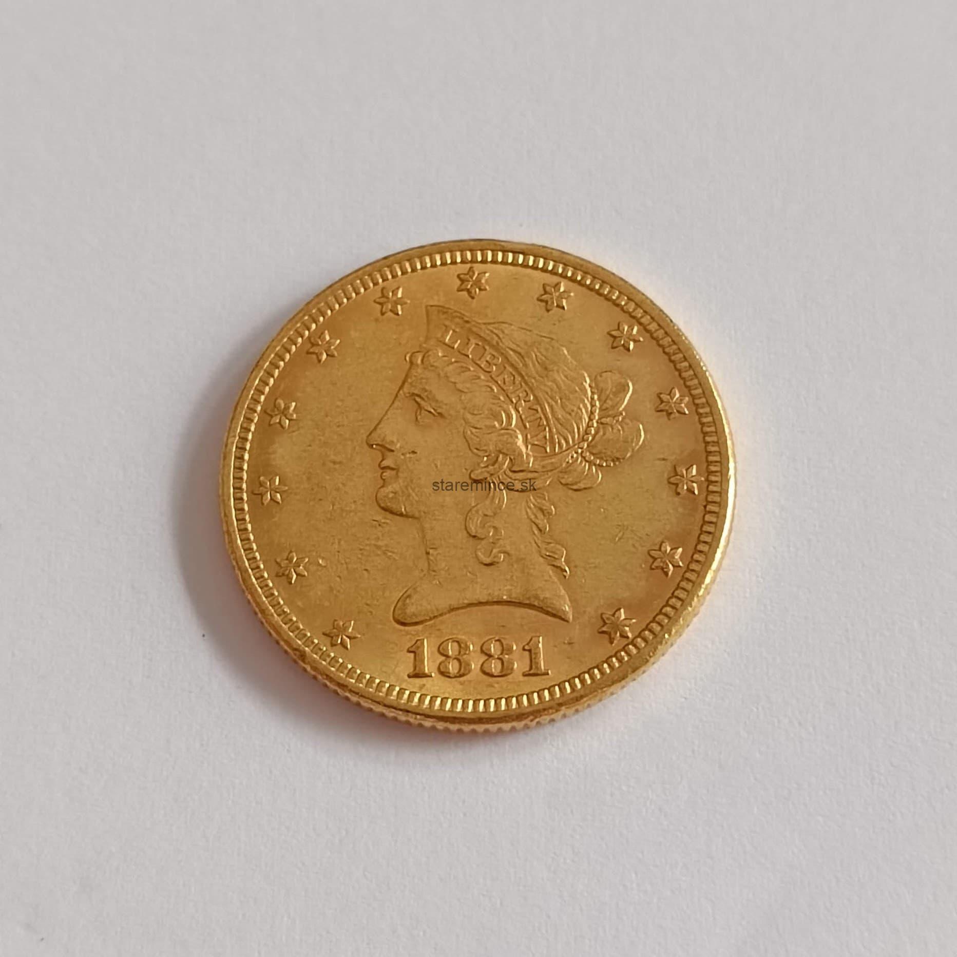  $10 1881 Liberty