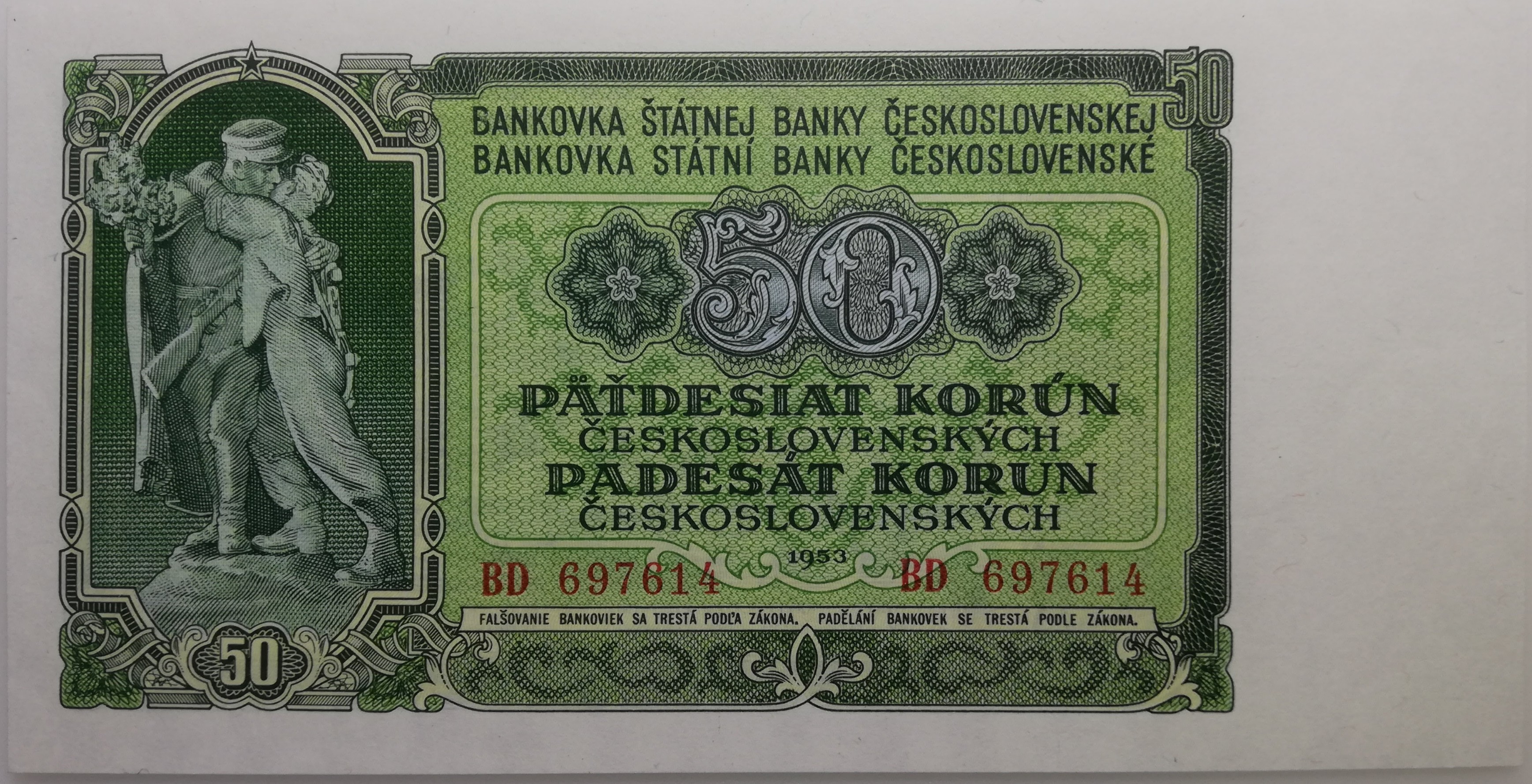 50 Kčs 1953 
