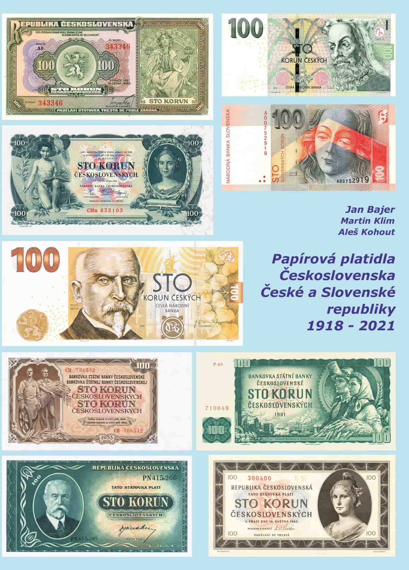 Papírová platidla Československa, České a Slovenské republiky 1918-2021
