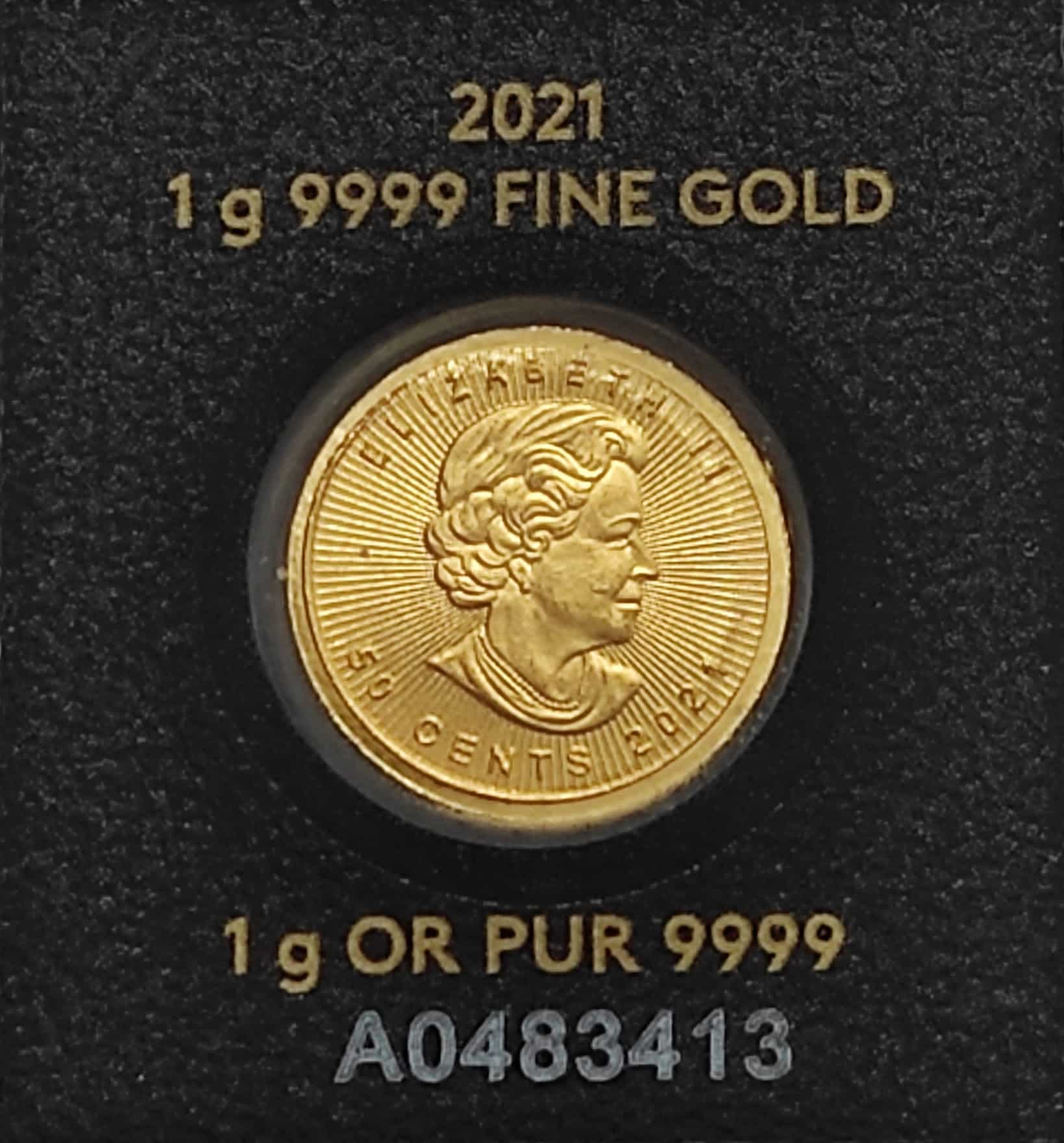 Zlatá minca 1g Royal Canadian Mint