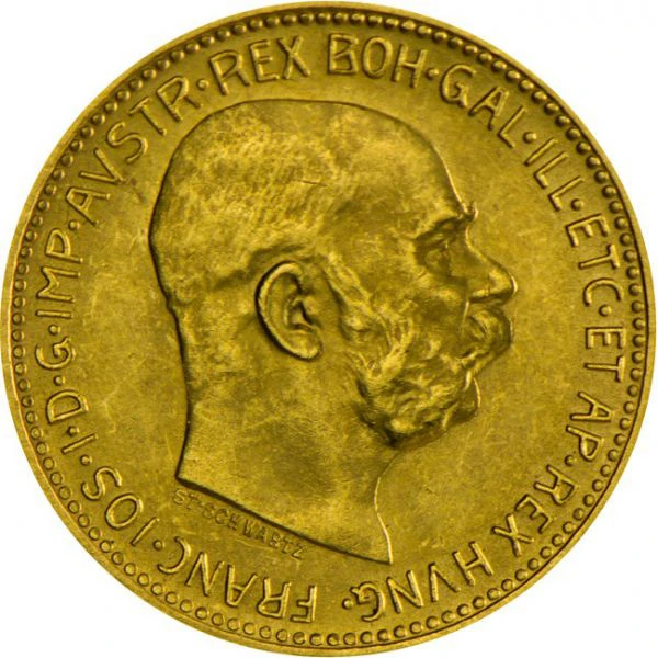20 koruna František Jozef I 1915 (novorazba)