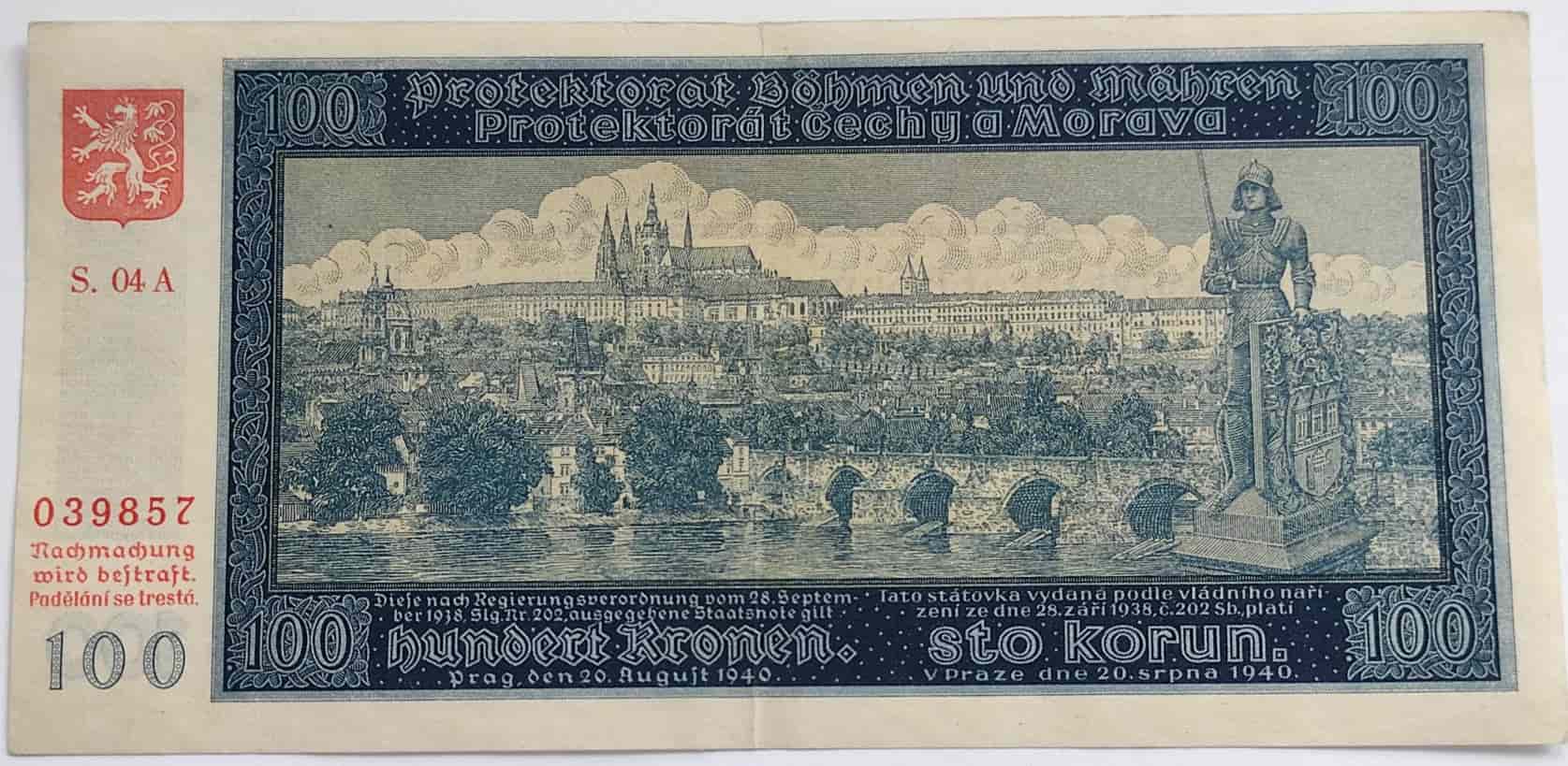 100 korún 1940  04A