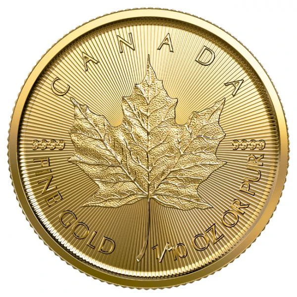 Maple Leaf  1/10  Ounce Gold  2022