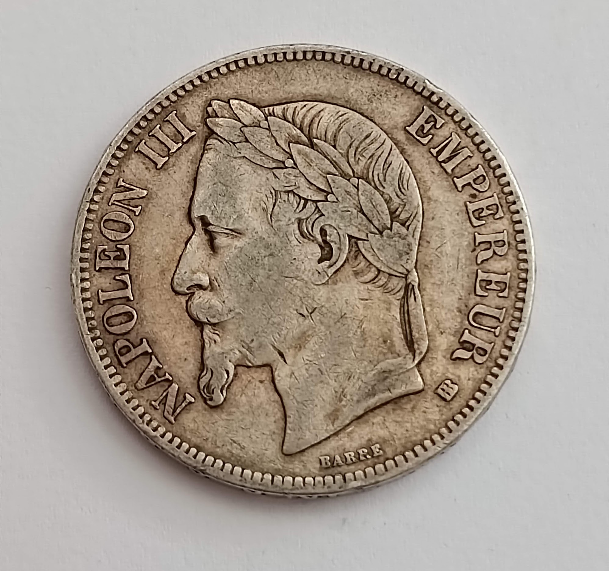 5 Francs  1868 Napoleon III. 