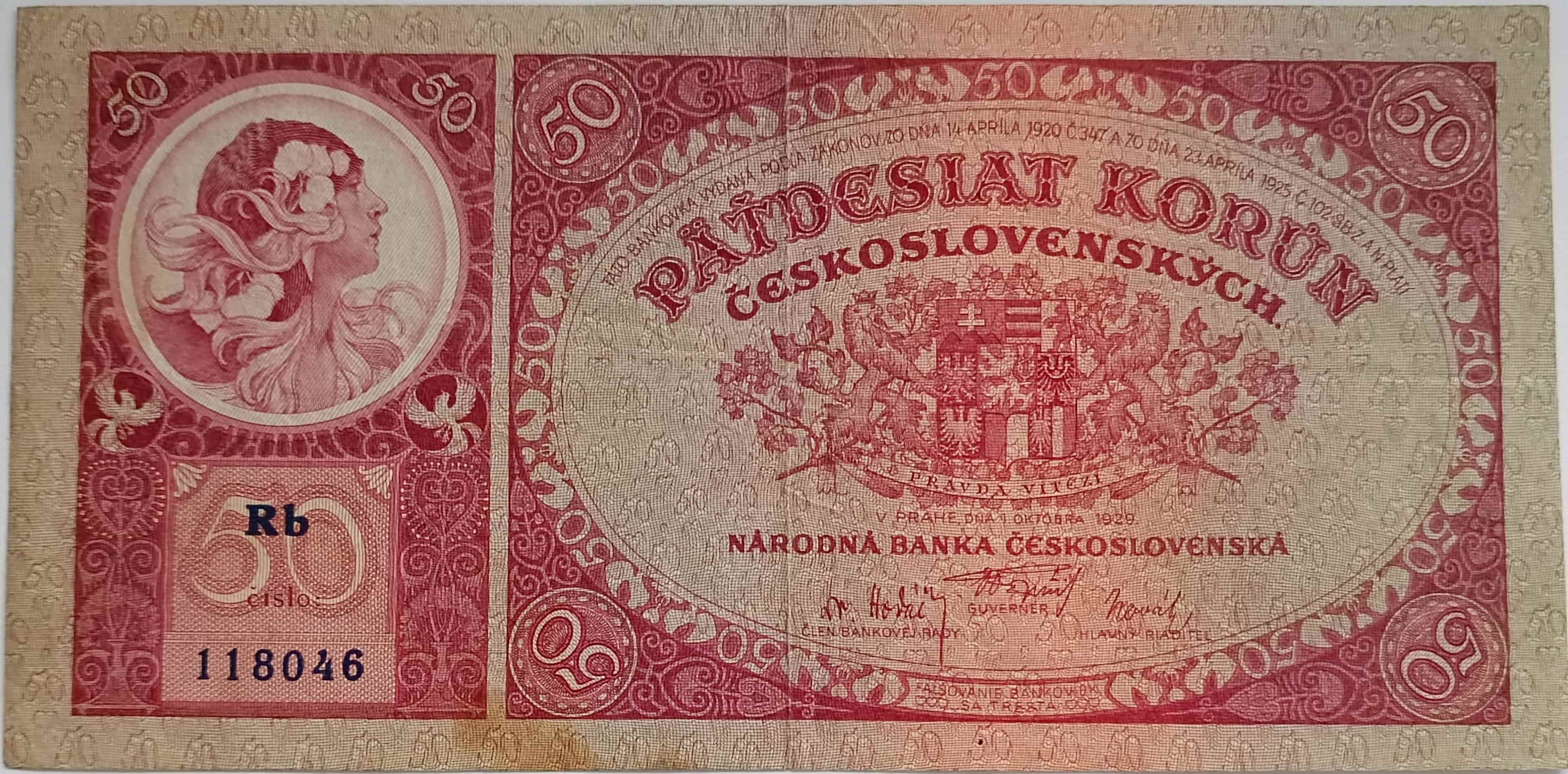 50 Kč 1929 Rb