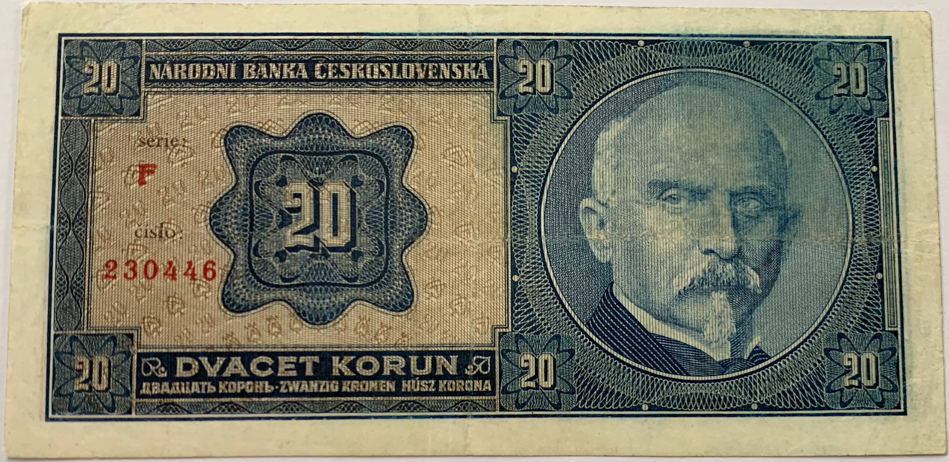 20 Kč 1926 F