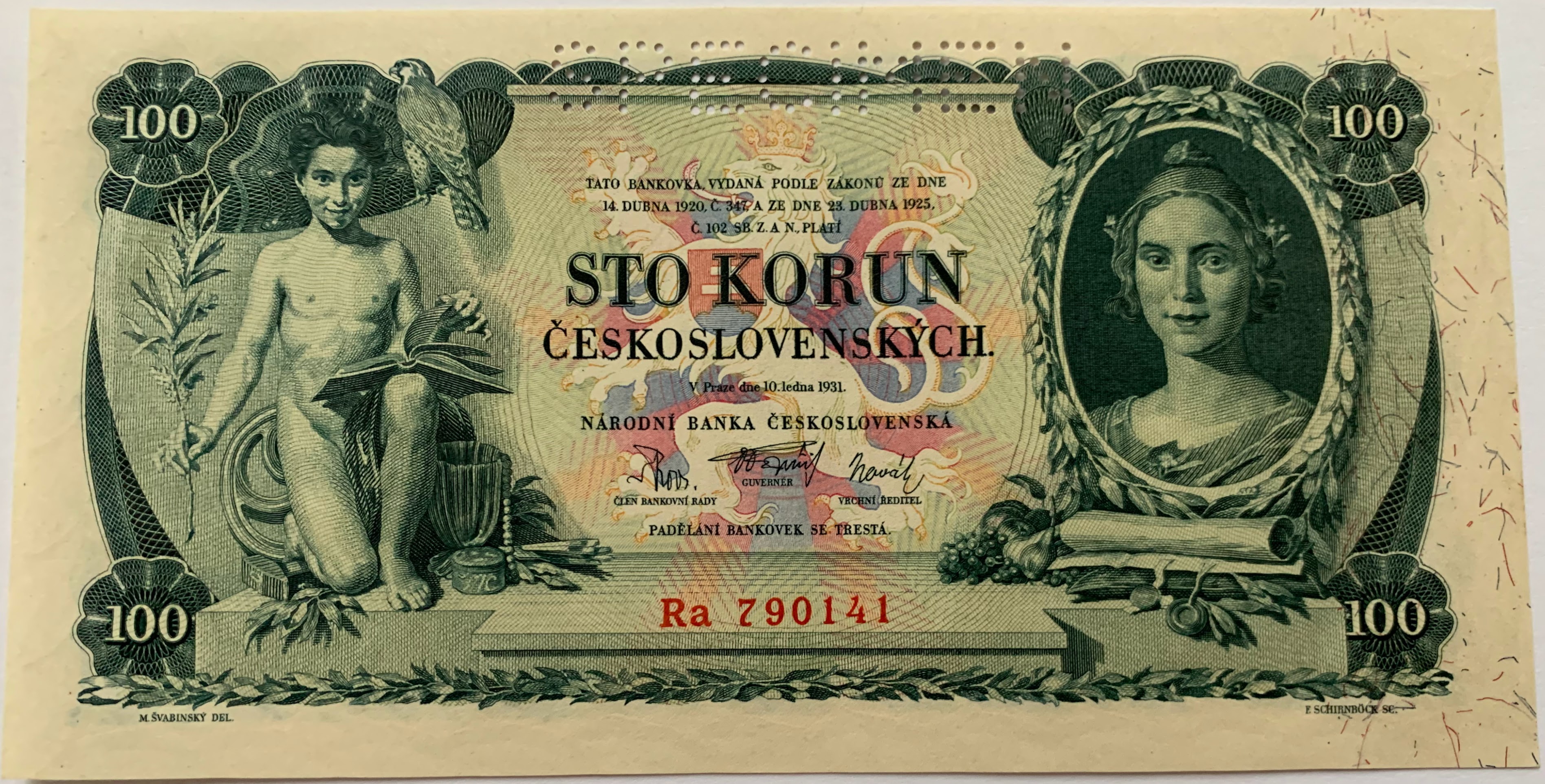 100 Kč 1931 Ra